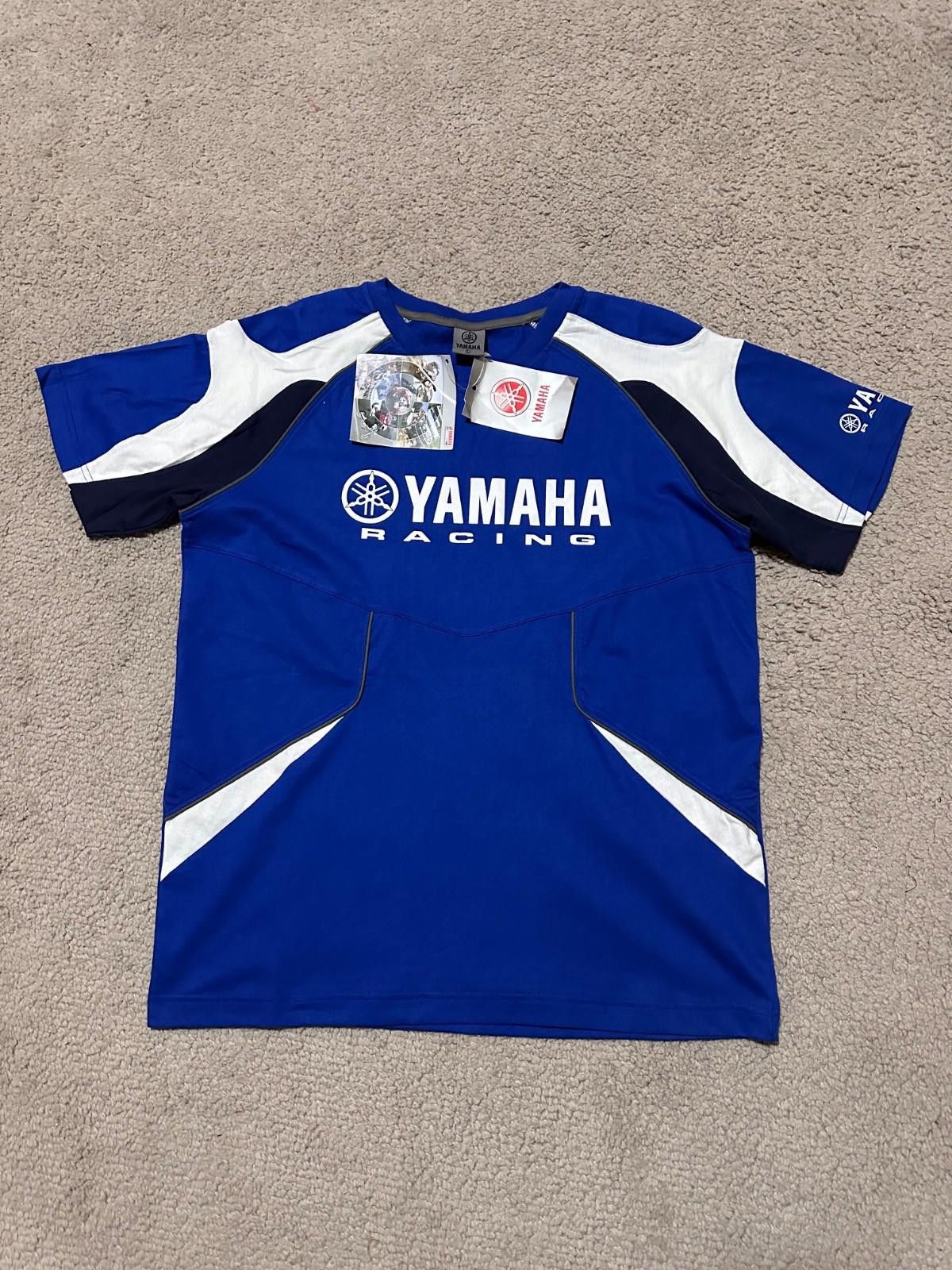 Yamaha YAMAHA Racing Mens Moto Vintage Style Big Logo Blue T-shirt Size US L / EU 52-54 / 3 - 1 Thumbnail
