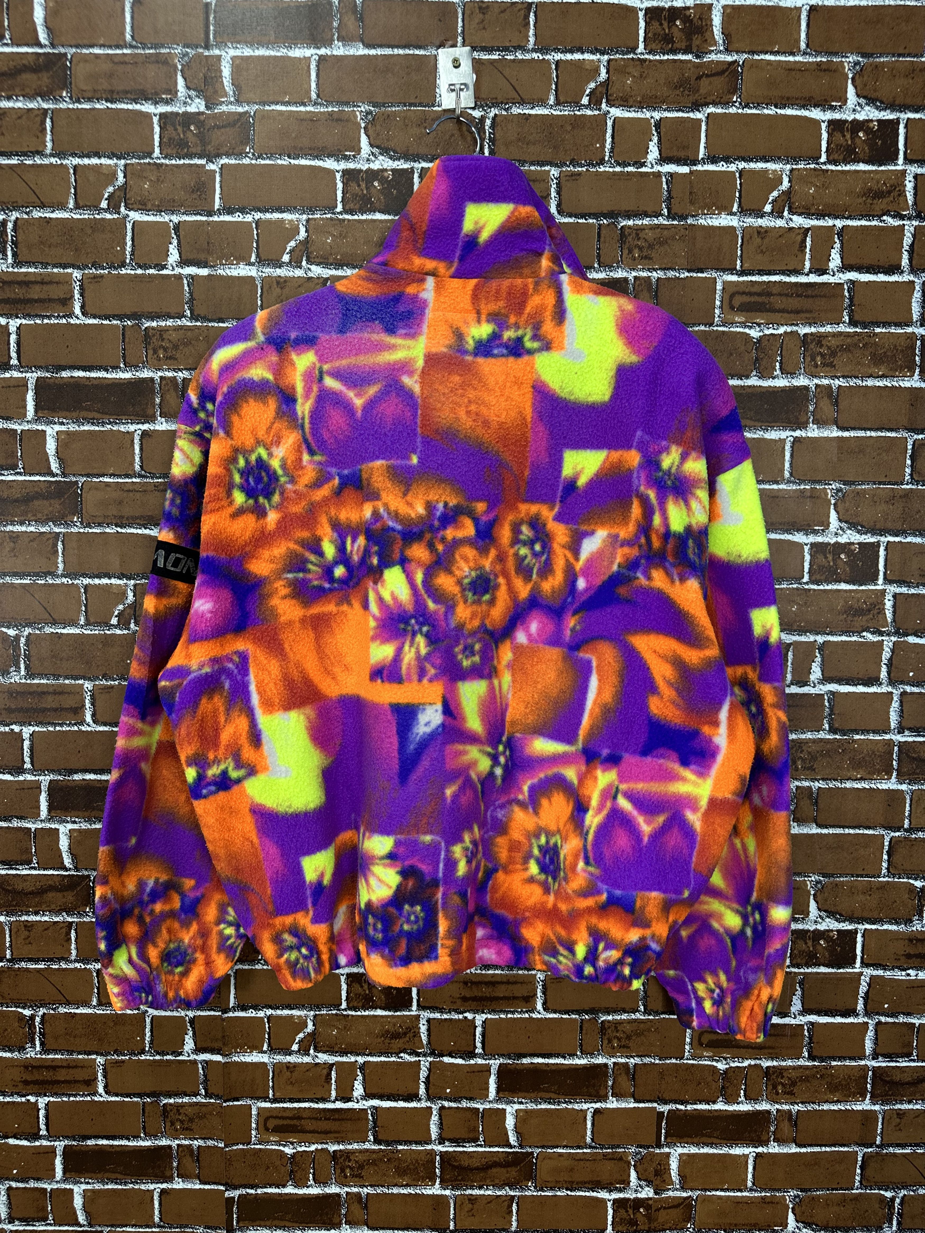 Salomon Vtg Salomon Floral Abstract Fleece Quarter-Zip Jacket Z369 Size US L / EU 52-54 / 3 - 4 Thumbnail