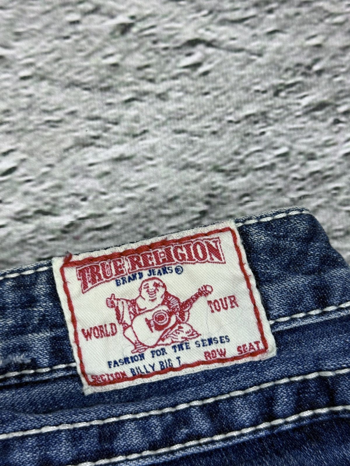 True Religion True Religion blue jeans white thick stitching Billy Size 30" / US 8 / IT 44 - 5 Thumbnail