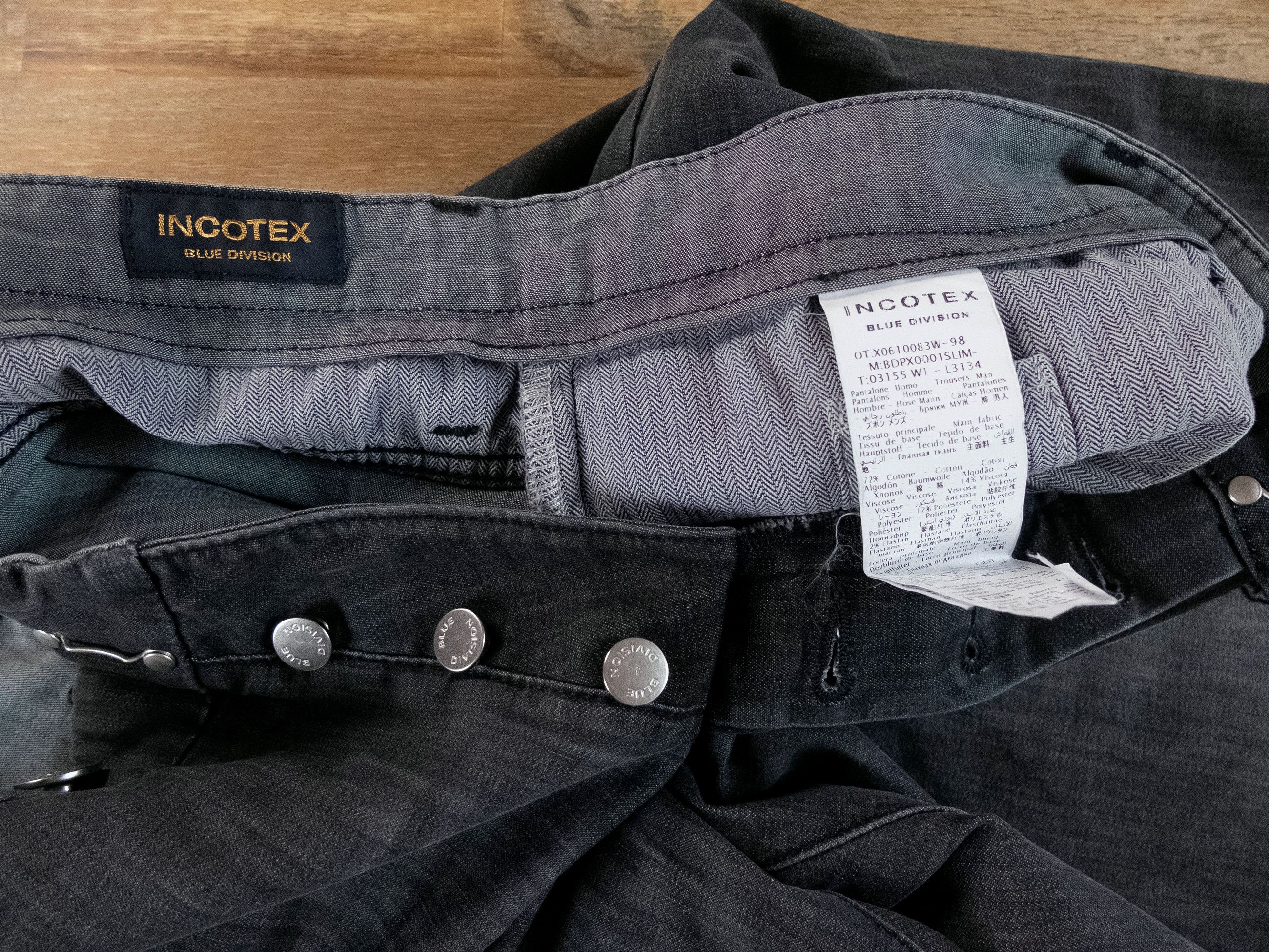 Incotex INCOTEX Blue Division tapered leg gray jeans Size 38 / 54 Size US 38 / EU 54 - 7 Thumbnail