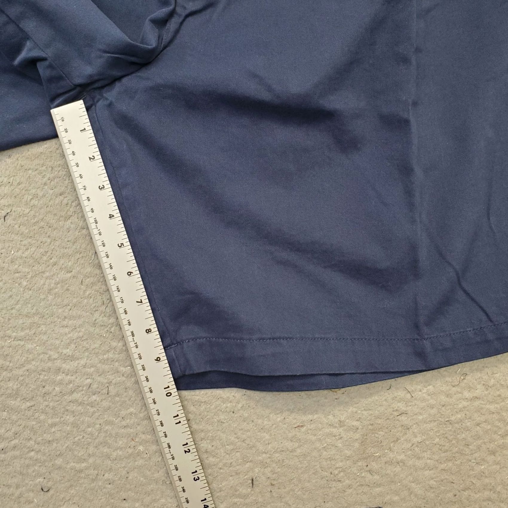 Vintage Saddlebred Chino Shorts Mens Plus 48W Blue Pleated Front Regular Fit High Waist Short Size US 30 / EU 46 - 4 Thumbnail