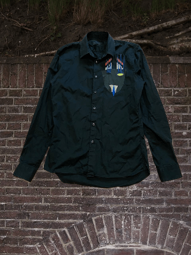 Diesel Black Gold Diesel Distressed Punk SHIRT LOGO STREETWEAR Size US S / EU 44-46 / 1 - 1 Thumbnail