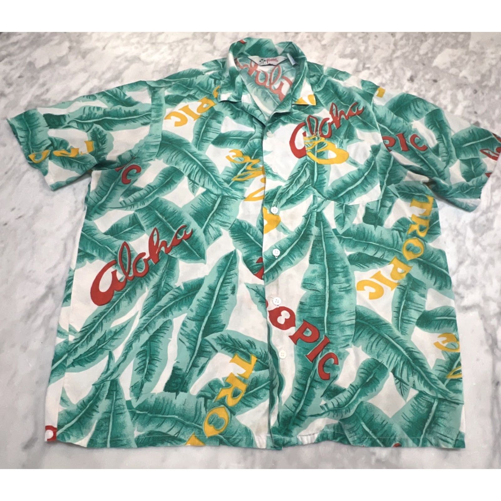 ALOHAS VINTAGE Tropically Yours Hawaiian Shirt Men’s Large Rayon Aloha Floral Summer Spring Casual Party Cockail Size US L / EU 52-54 / 3 - 2 Thumbnail
