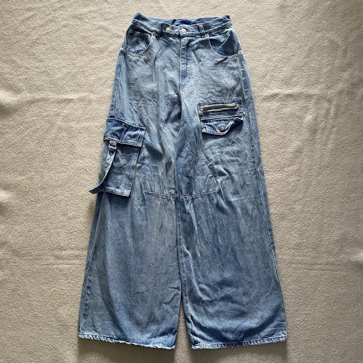 Hysteric Glamour × If Six Was Nine × Le Grande Bleu (L.G.B.) Ray Cassin Baggy Wide Jeans w26 Size 26" / US 2 / IT 38 - 2 Thumbnail