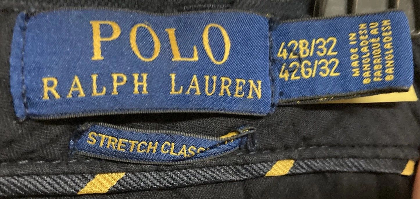 Polo Ralph Lauren Polo Ralph Lauren Stretch Classic Fit Chinos Blue Sz 42Bx32 Size US 42 / EU 58 - 4 Thumbnail