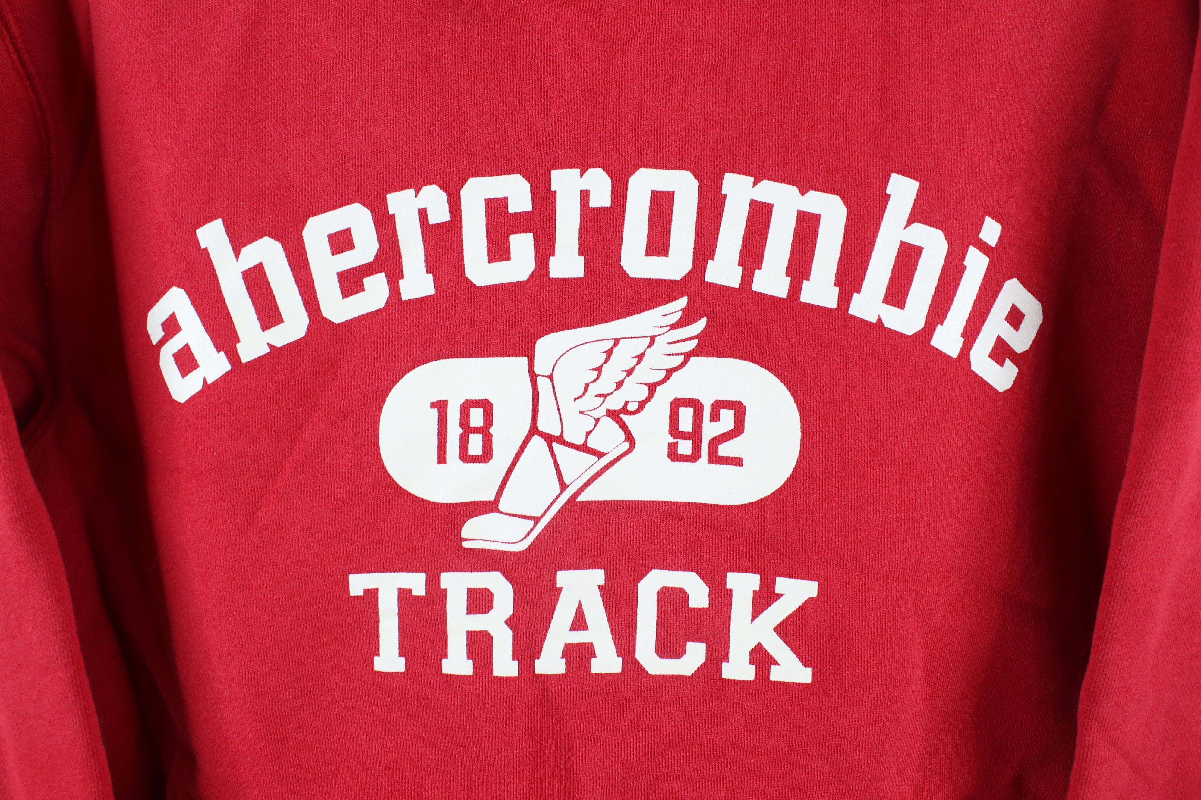 Abercrombie & Fitch × Vintage Vintage Abercrombie & Fitch Track Shoe Heavyweight Hoodie Size L / US 10 / IT 46 - 4 Thumbnail
