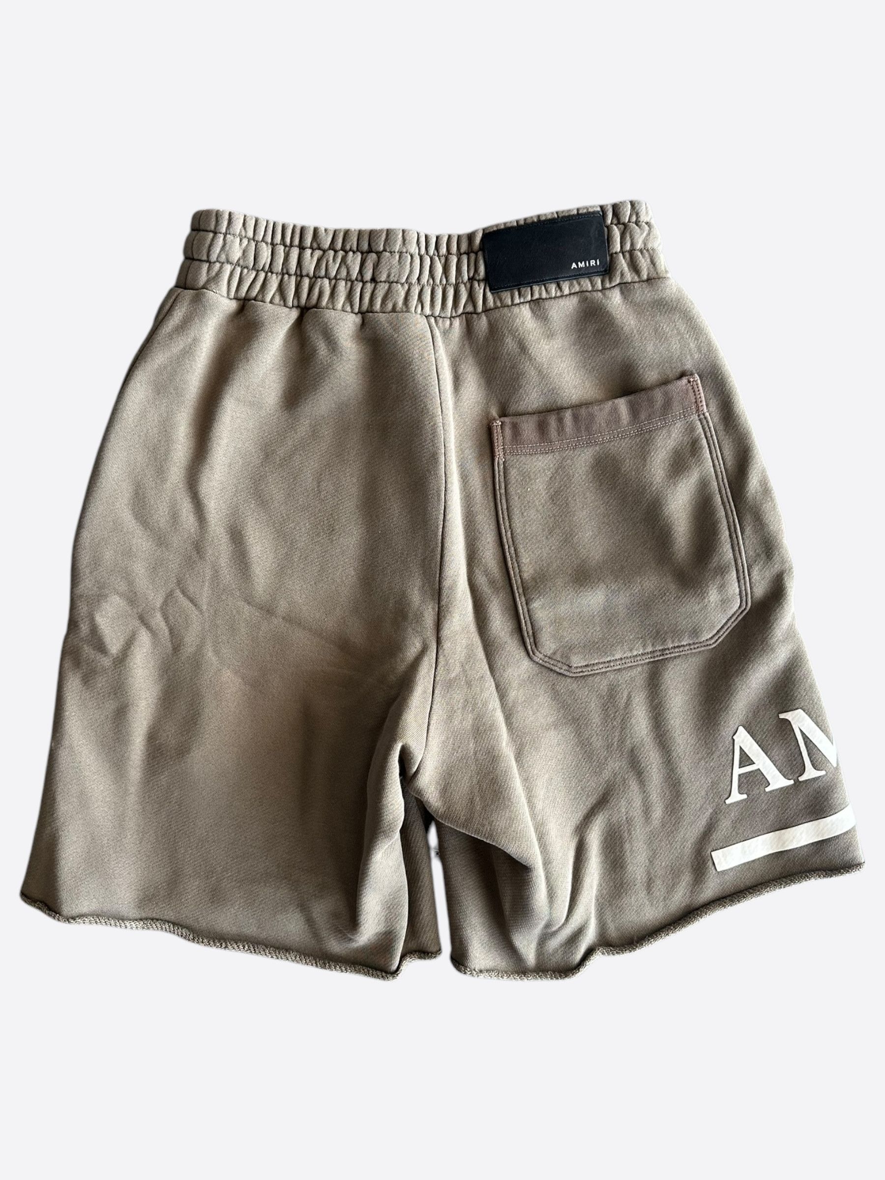 Amiri Amiri Brown & White MA Bar Logo Shorts Size US 40 / EU 56 - 2 Thumbnail