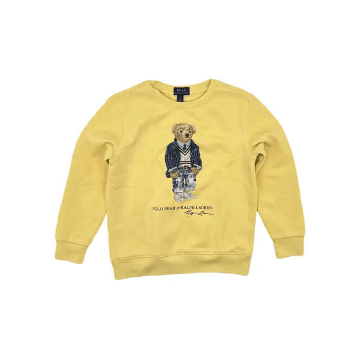Polo Ralph Lauren Polo Ralph Lauren Bear Print Yellow Sweatshirt Size US XXL / EU 58 / 5 - 1 Thumbnail