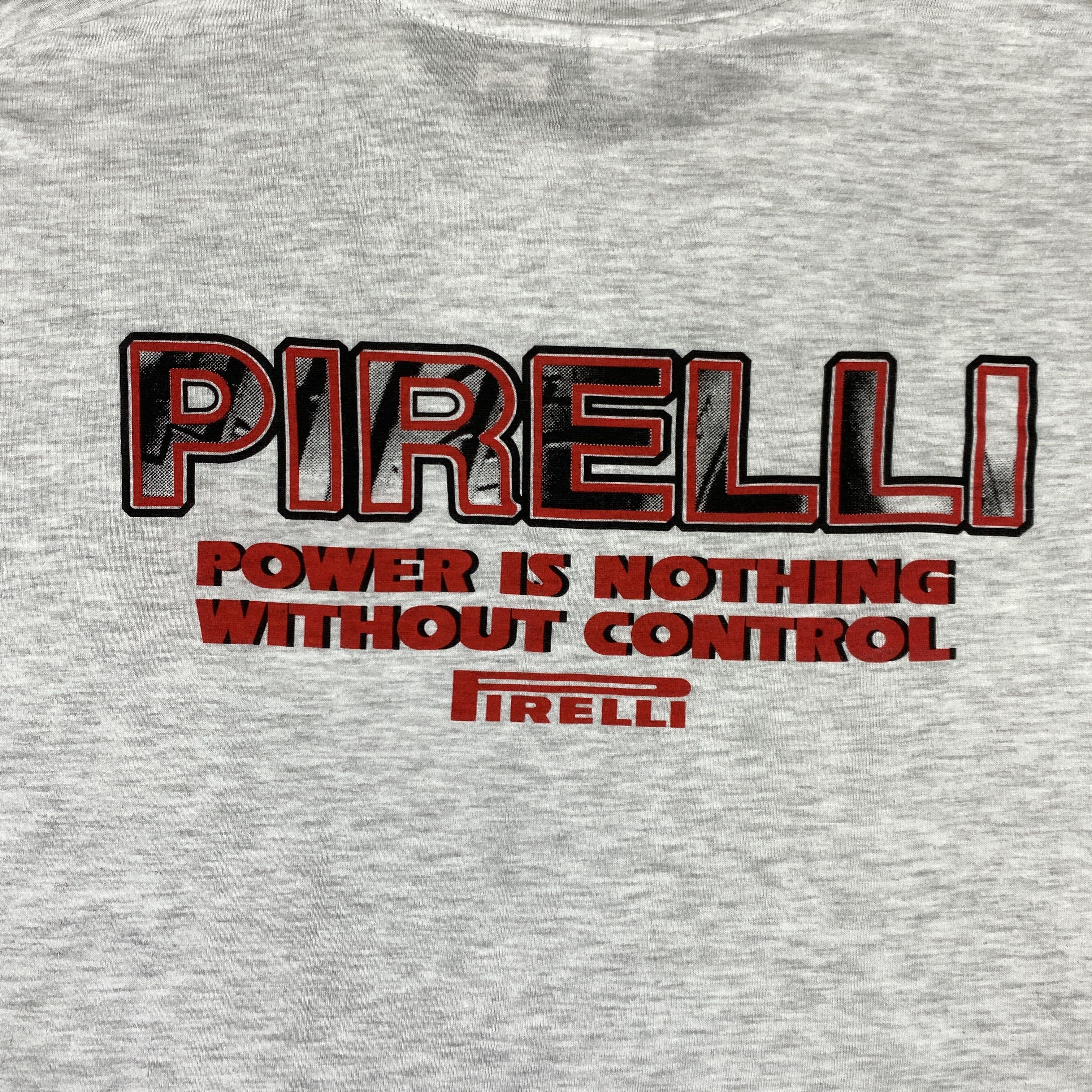 Pirelli Vintage 90's Pirelli Motorsport t-shirt- L037 Size US L / EU 52-54 / 3 - 6 Thumbnail