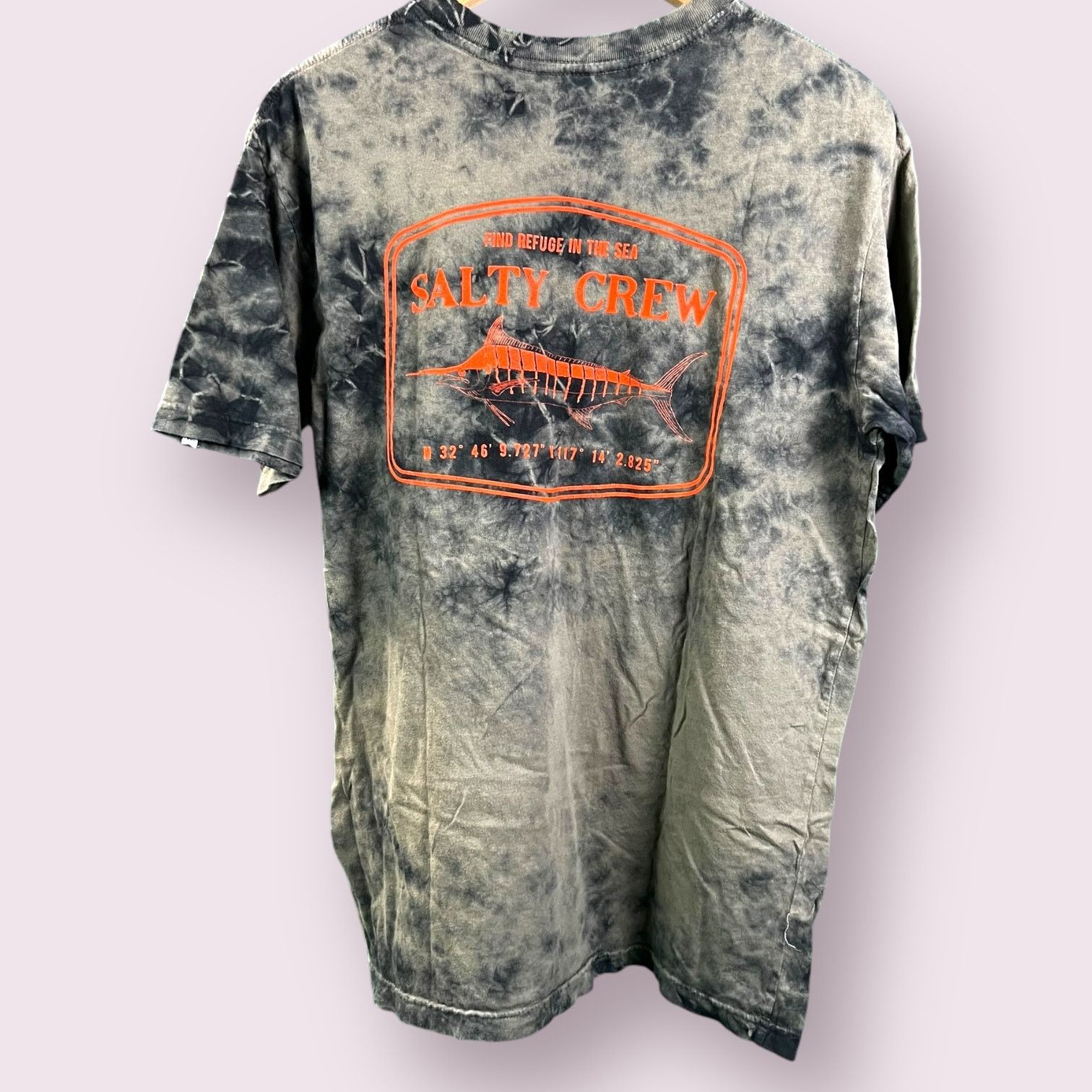 Salt Valley Men's SALTY CREW Tie-Dye Logo T-Shirt Size M Premium Cotton Size US M / EU 48-50 / 2 - 5 Thumbnail