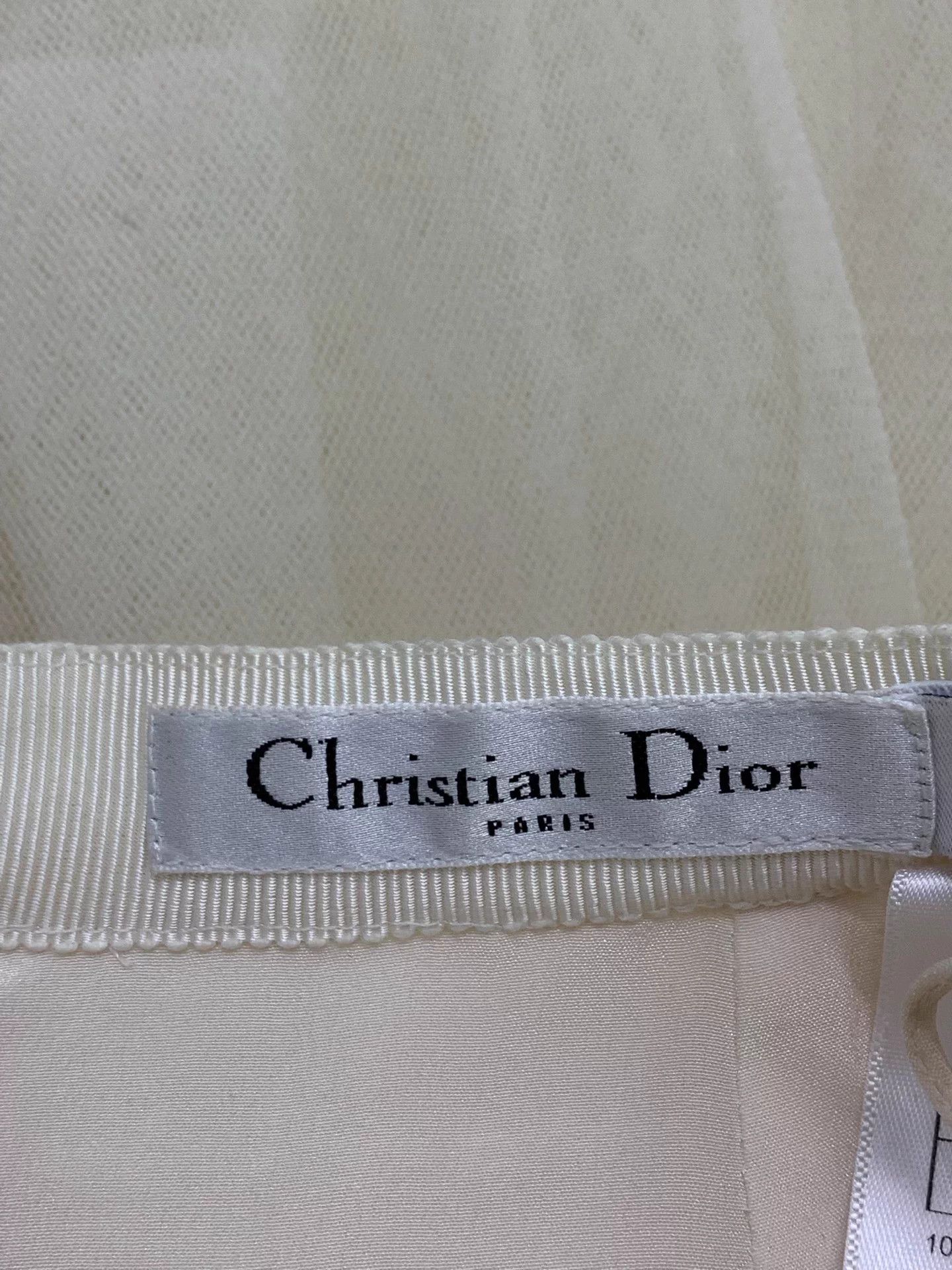 Dior Dior white tulle skirt 34 new Size 25" / US 0 / IT 36 - 4 Thumbnail