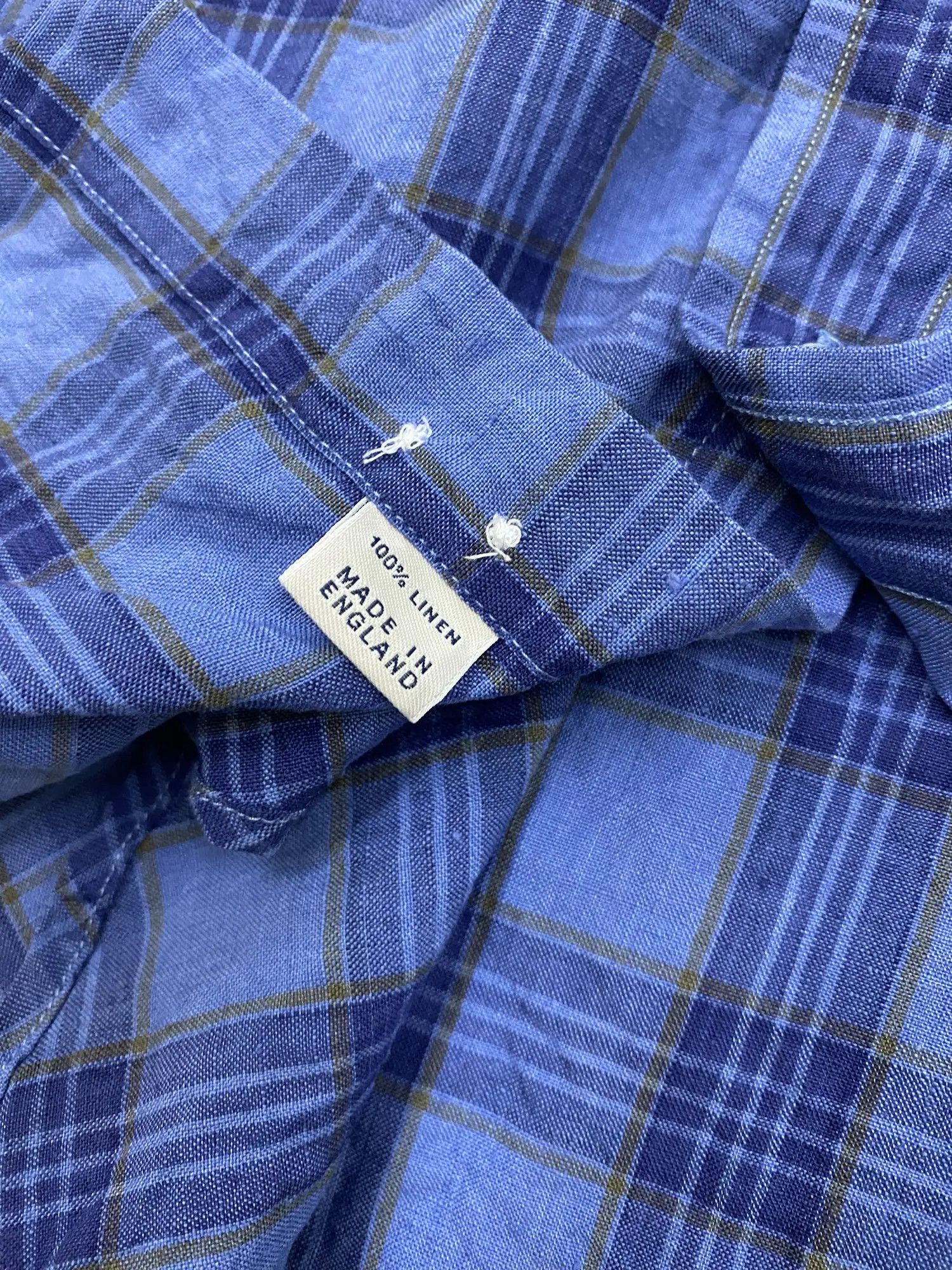 Drake's Drake’s Button Up Checker Long Sleeve Size US L / EU 52-54 / 3 - 5 Thumbnail
