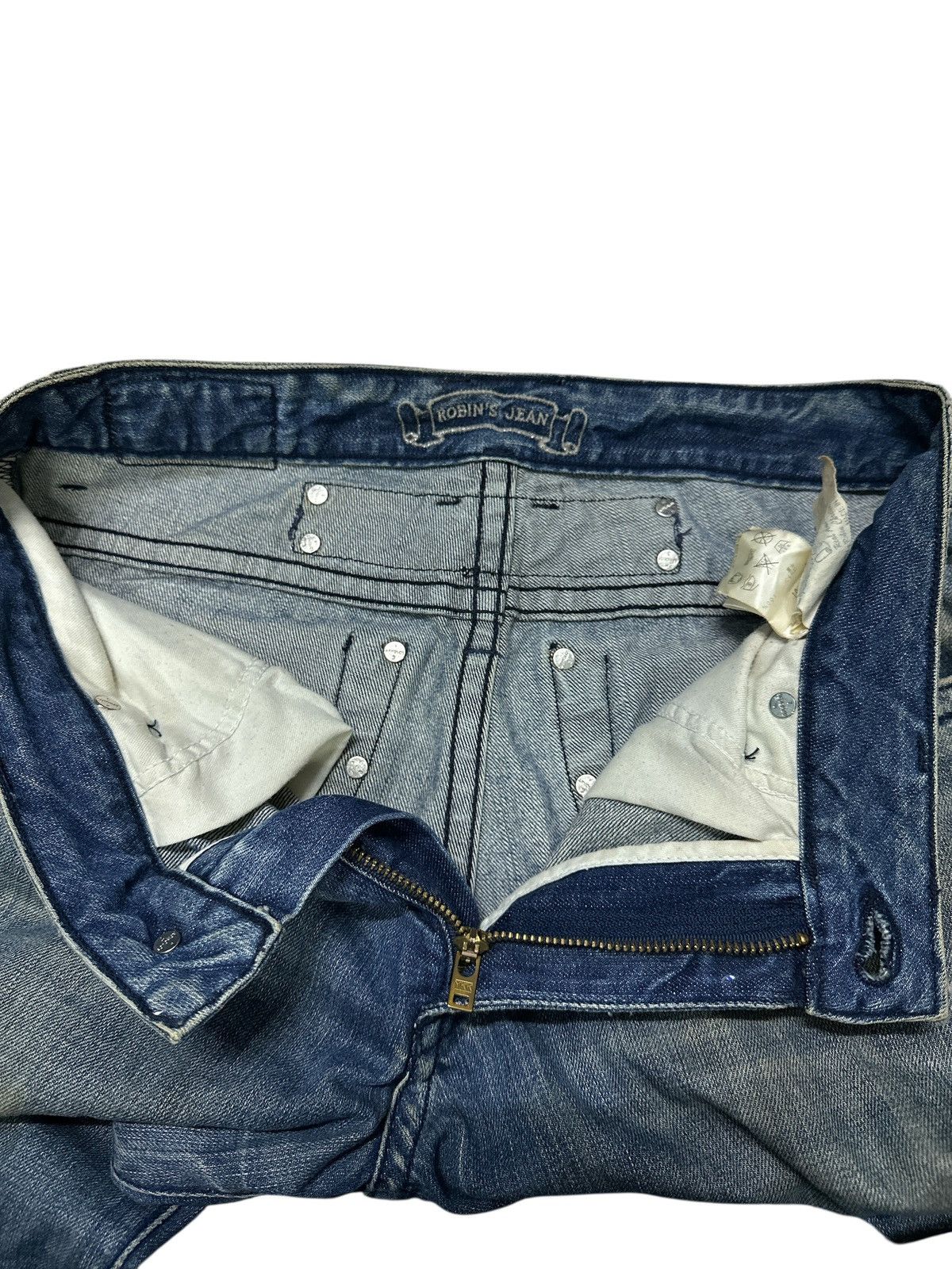 Kapital Distress Robin Jeans Flare Embroid Denim. Size US 32 / EU 48 - 10 Thumbnail