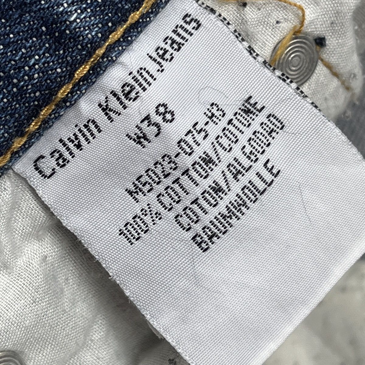 Calvin Klein VINTAGE Y2K CALVIN KLEIN DISTRESSED DENIM FADED JEANS Size US 38 / EU 54 - 18 Thumbnail