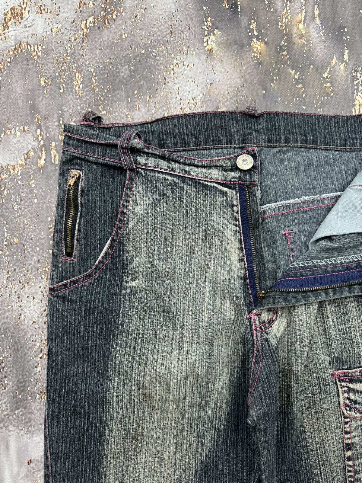 Vintage Vintage Cargo Flared Worn Jeans Size 26" / US 2 / IT 38 - 8 Thumbnail