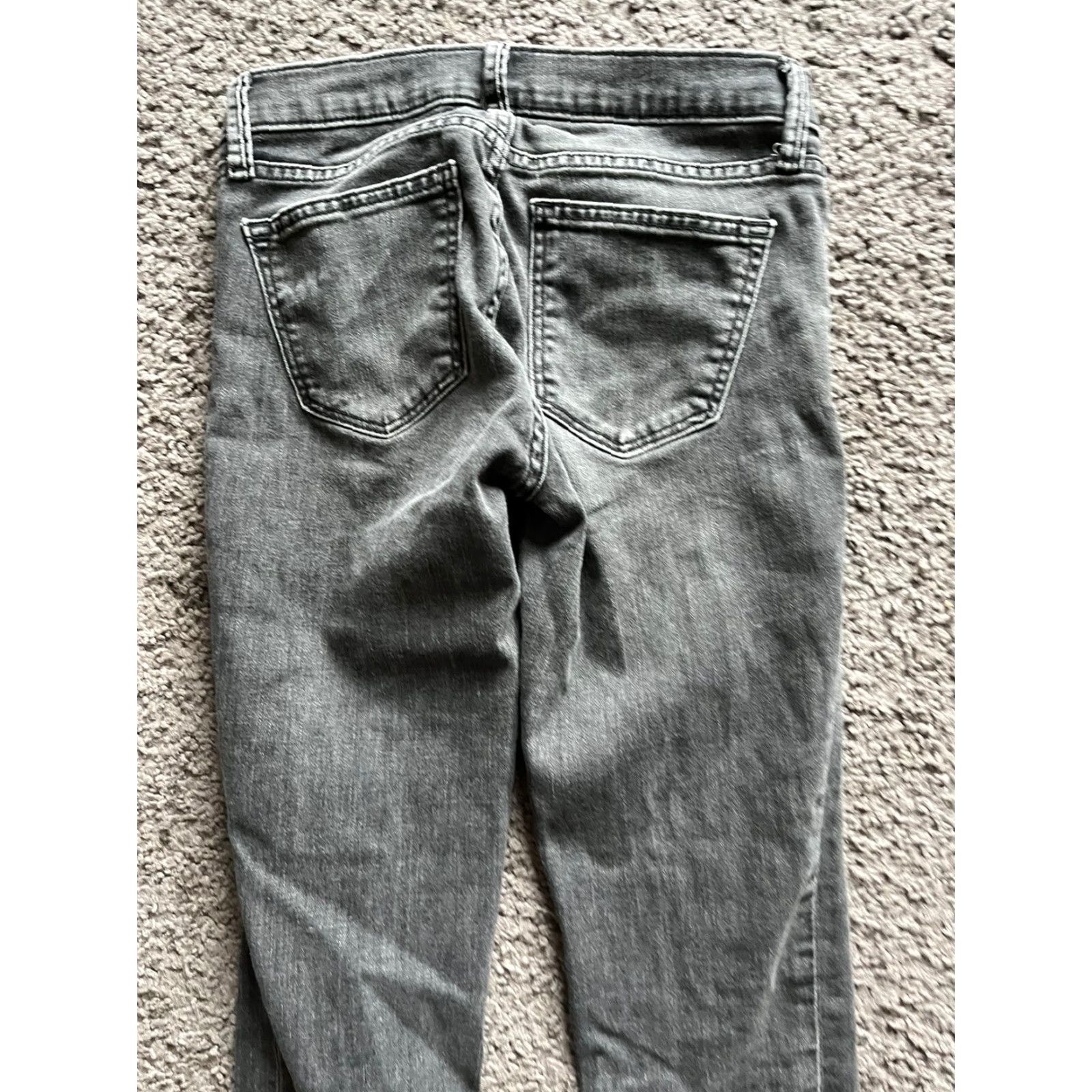 Gap Gap 1969 Always Skinny Jeans Women's Size 24 Gray 5-Pocket Denim Low Rise Slim Fit Adult Womens Size 42" / US 20 - 4 Thumbnail