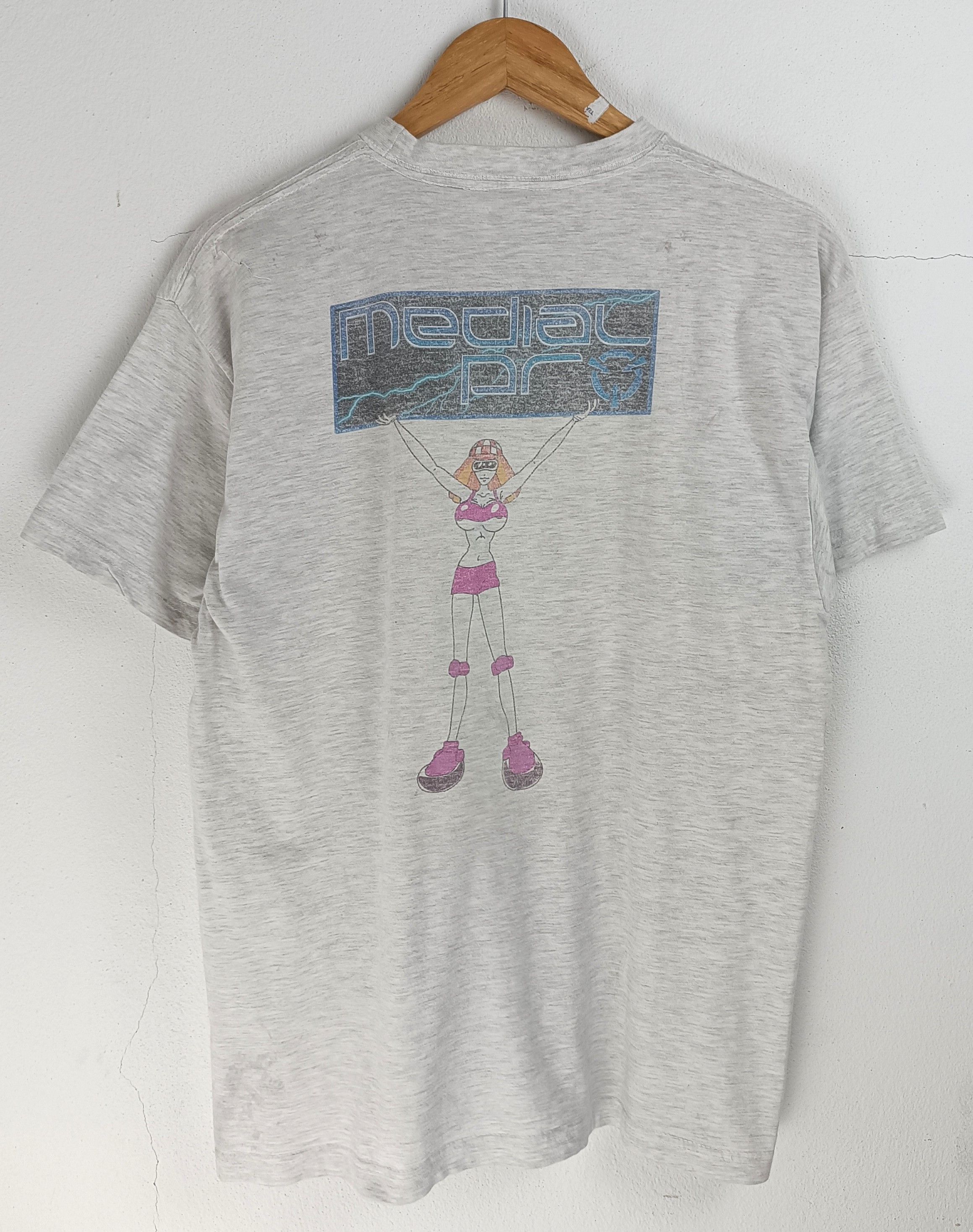 Vintage VINTAGE Y2K MEDIAL PRO DISTRESSED TE VERY RARE SEXY ADULT Size US M / EU 48-50 / 2 - 3 Thumbnail