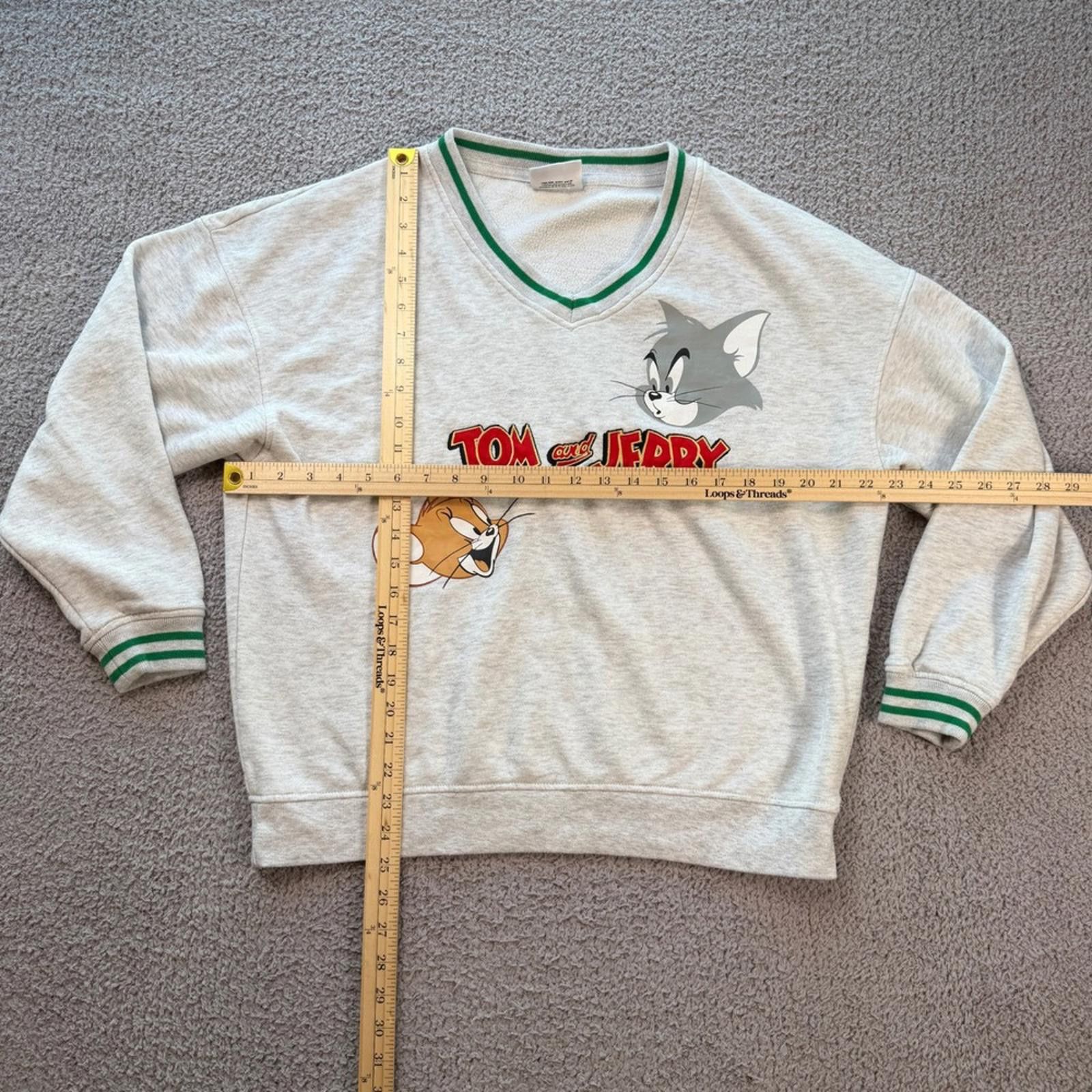 Primark Tom and Jerry Graphic Sweatshirt XS Cartoon Retro Logo Y2K Size US XS / EU 42 / 0 - 2 Thumbnail