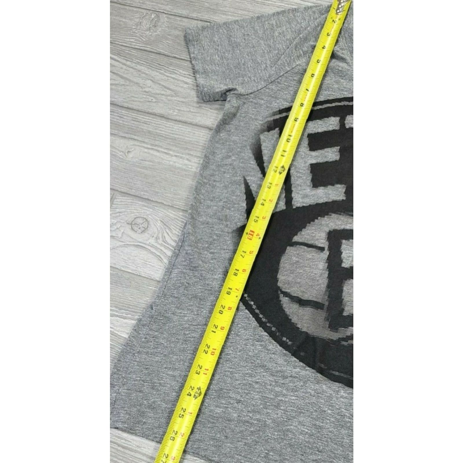 Adidas Adidas Womens NBA Brooklyn Nets Gray V-Neck T-Shirt Large Logo Short Sleeve Size L / US 10 / IT 46 - 6 Thumbnail