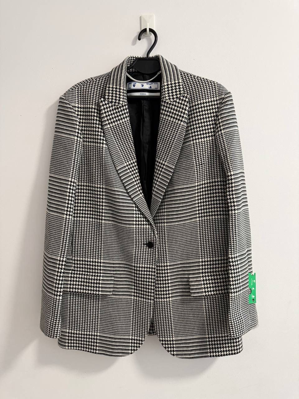 Off-White Off White Prince of Wales Herringbone Tomboy BlazerJacket Size M / US 6-8 / IT 42-44 - 1 Thumbnail