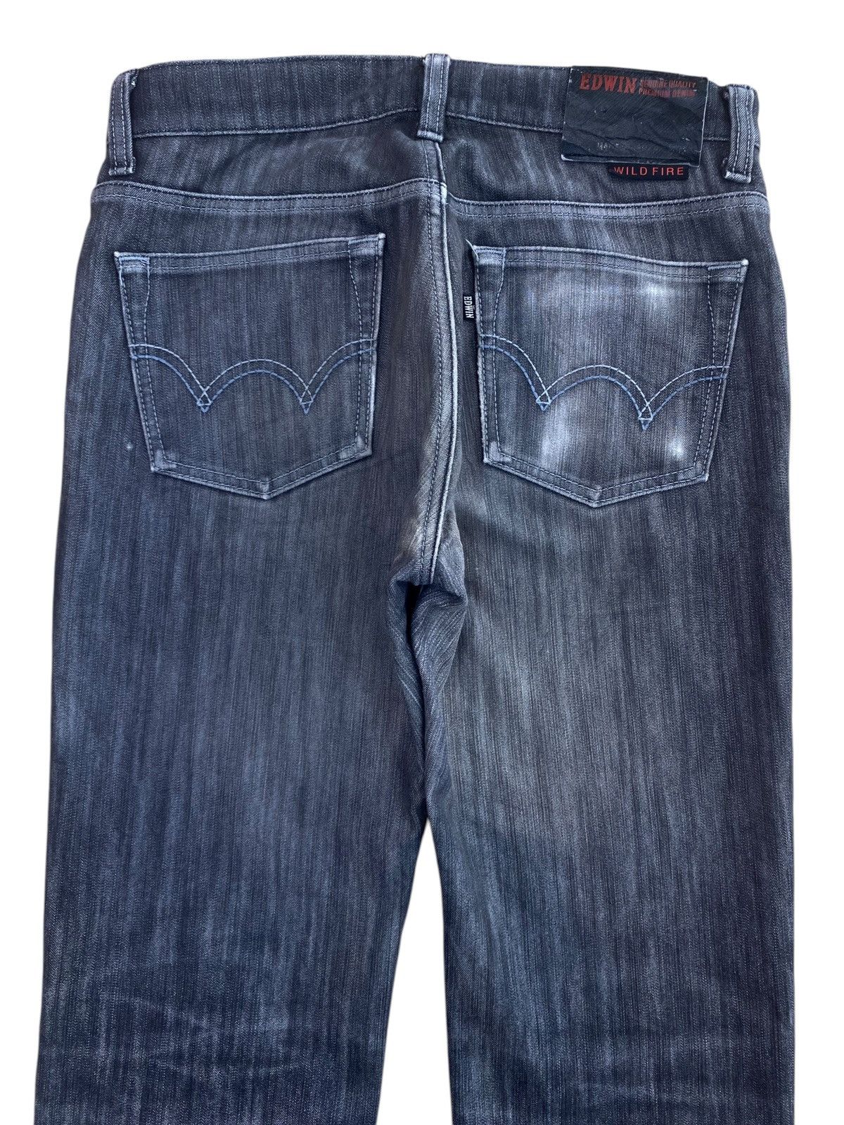 Edwin Edwin 503 Whiskers Dark Wash Style Straight Cut Jeans Size US 31 - 4 Thumbnail