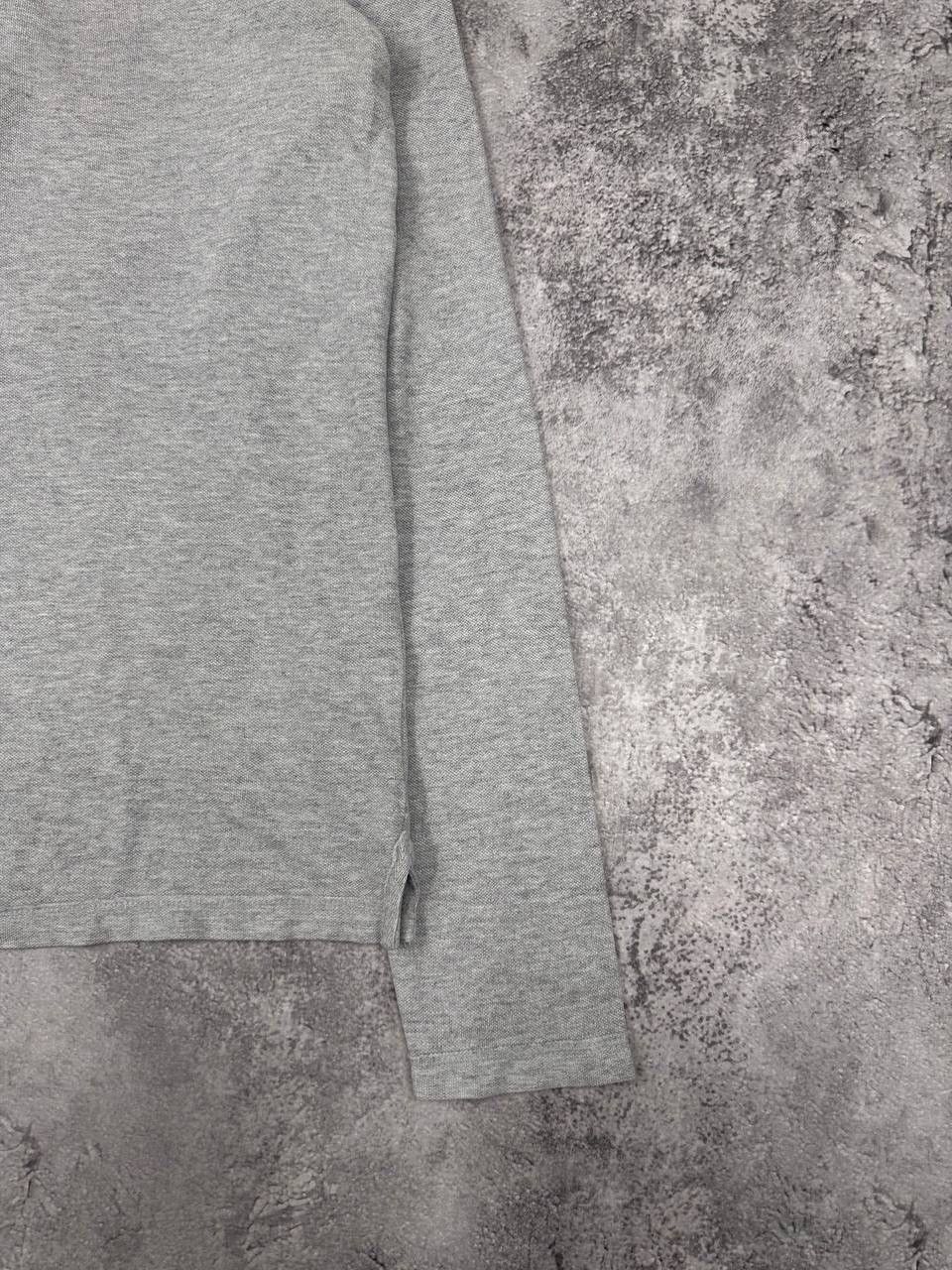 Allsaints AllSaints Men Cotton Polo Shirt Grey Long Sleeve Size M Size US M / EU 48-50 / 2 - 2 Thumbnail