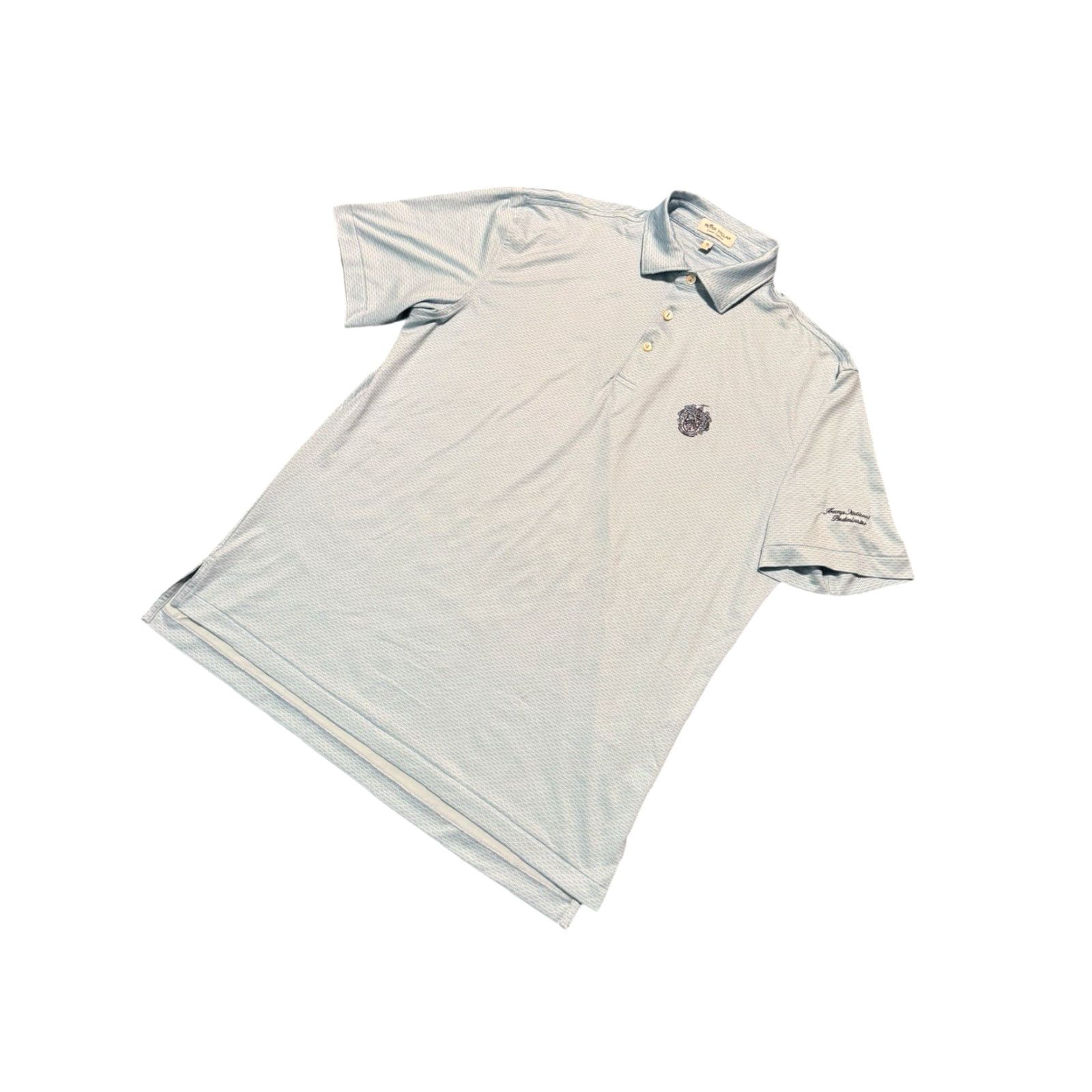Peter Millar Peter Millar Polo Mens Medium Blue Golf Bedminster Trump National Summer Comfort Size US M / EU 48-50 / 2 - 4 Thumbnail