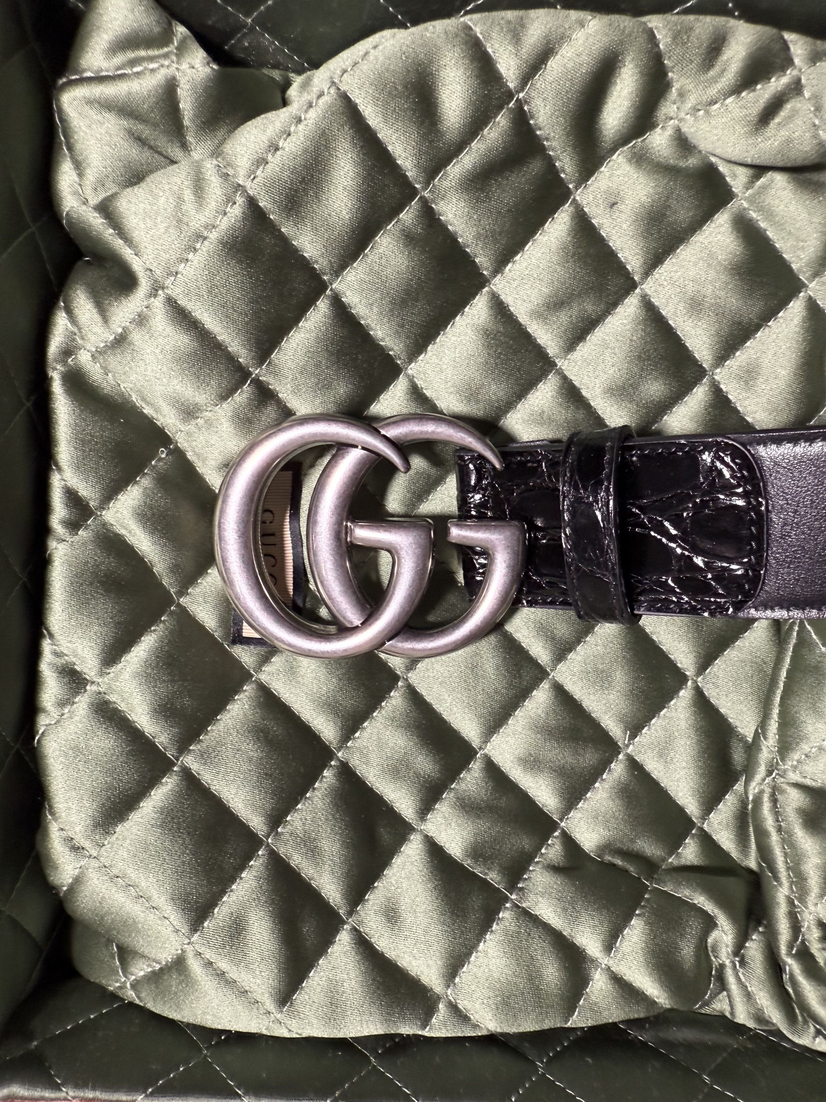 Gucci Caiman And Calf Leather GG MARMONT Size ONE SIZE - 3 Thumbnail