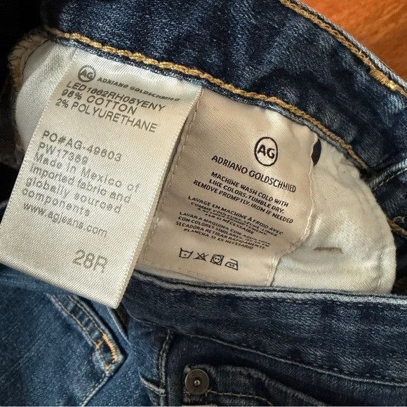 AG Adriano Goldschmied Adriano Goldschmied The Jodi Crop High Rise Jeans Sz 28 Size 28" / US 6 / IT 42 - 4 Thumbnail