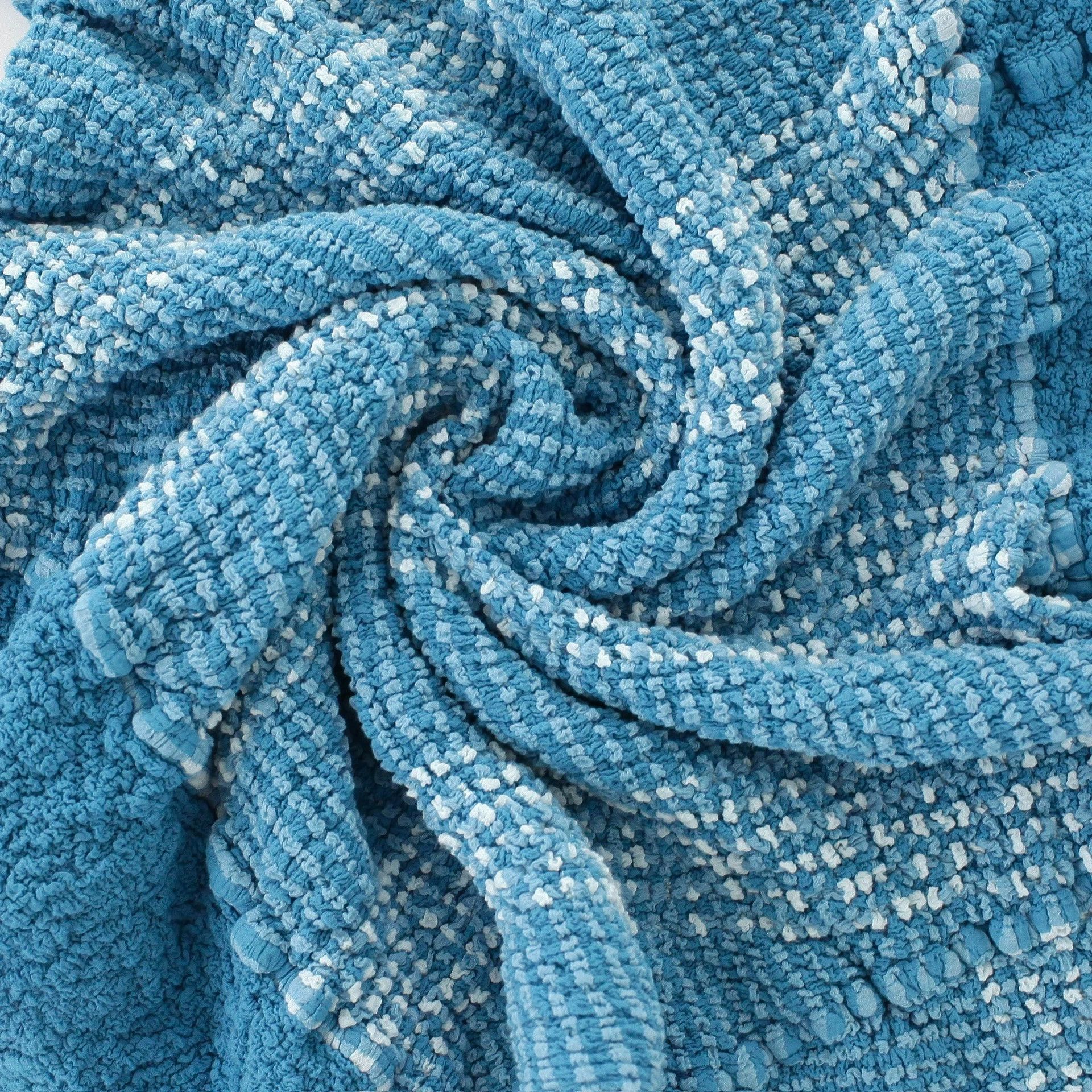 Issey Miyake ISSEY MIYAKE CAULIFLOWER GINGHAM STRIPE BLUE SS Size XS / US 0-2 / IT 36-38 - 7 Thumbnail