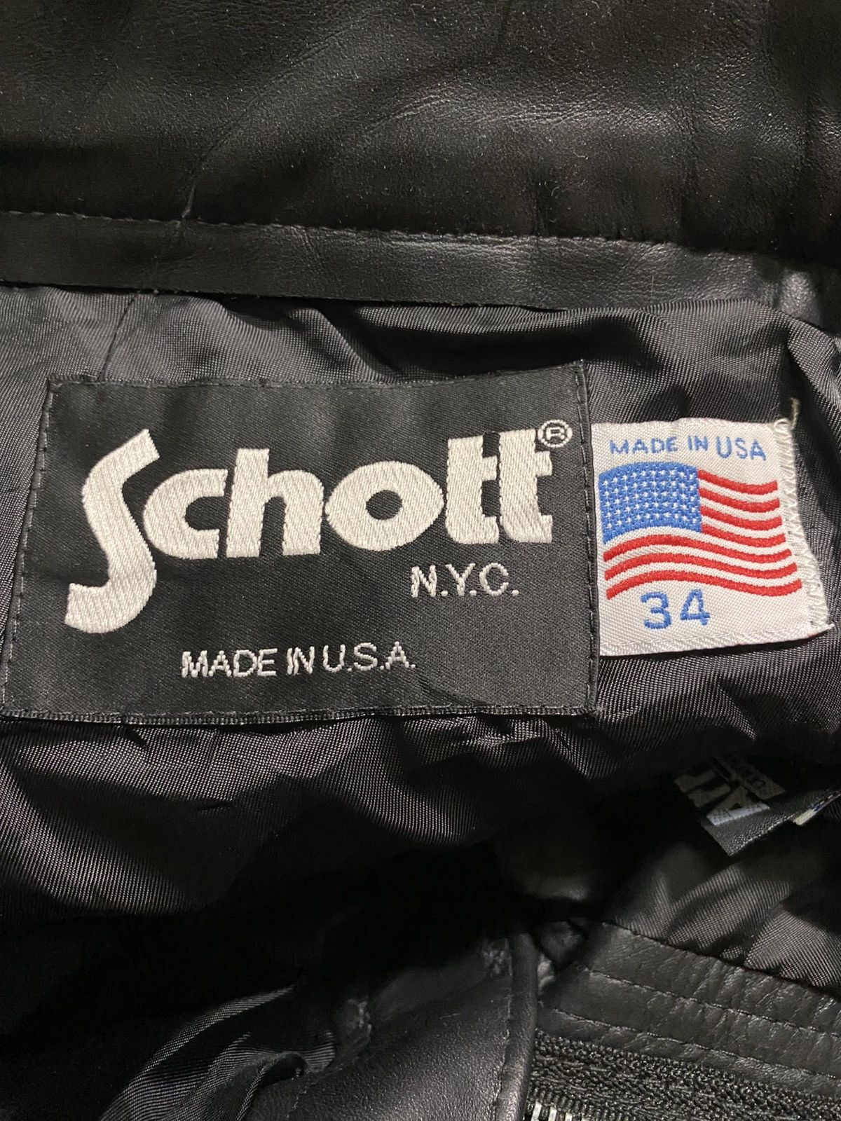 Schott Vintage Schott Leather Pants Size US 34 / EU 50 - 8 Thumbnail