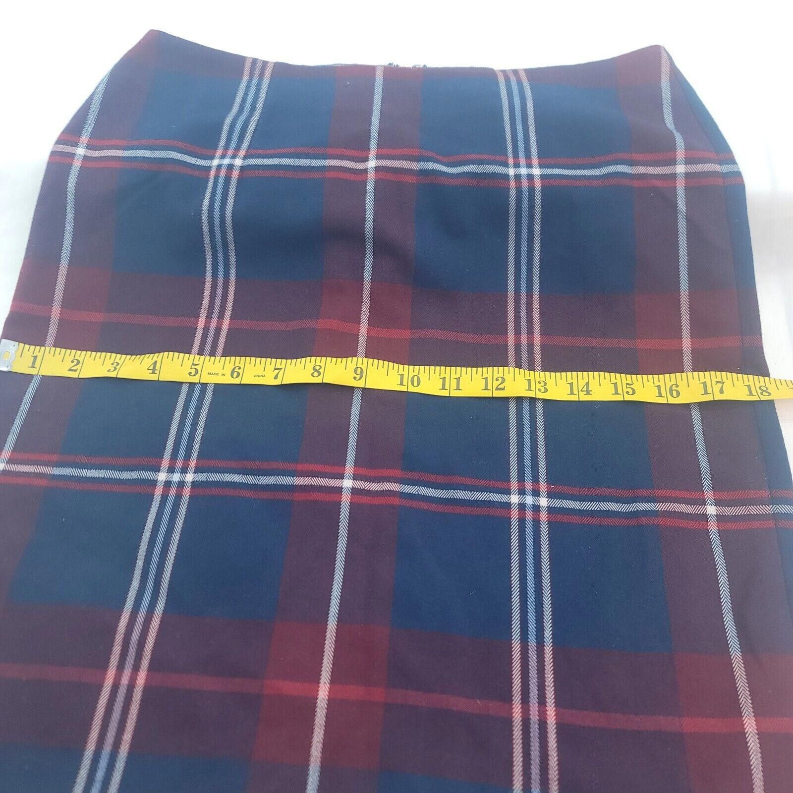 Tommy Hilfiger Tommy Hilfiger Size 2 Red White Blue Plaid Skirt Size 26" / US 2 / IT 38 - 6 Thumbnail