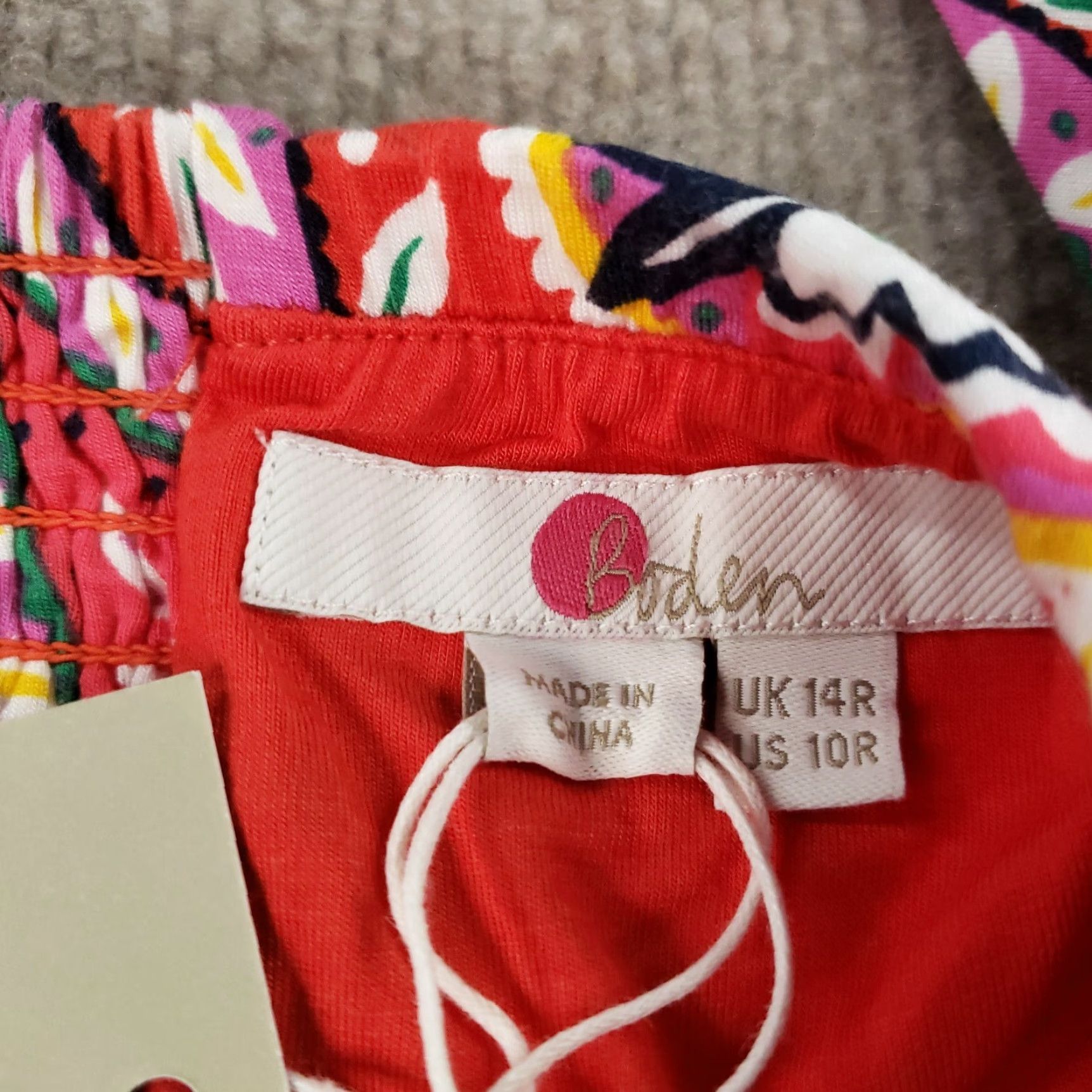 Boden VINTAGE Boden Dress Womens Size 10 Midi Sleeveless Red Paisley Casual Party/Cocktail Travel Size L / US 10 / IT 46 - 6 Thumbnail