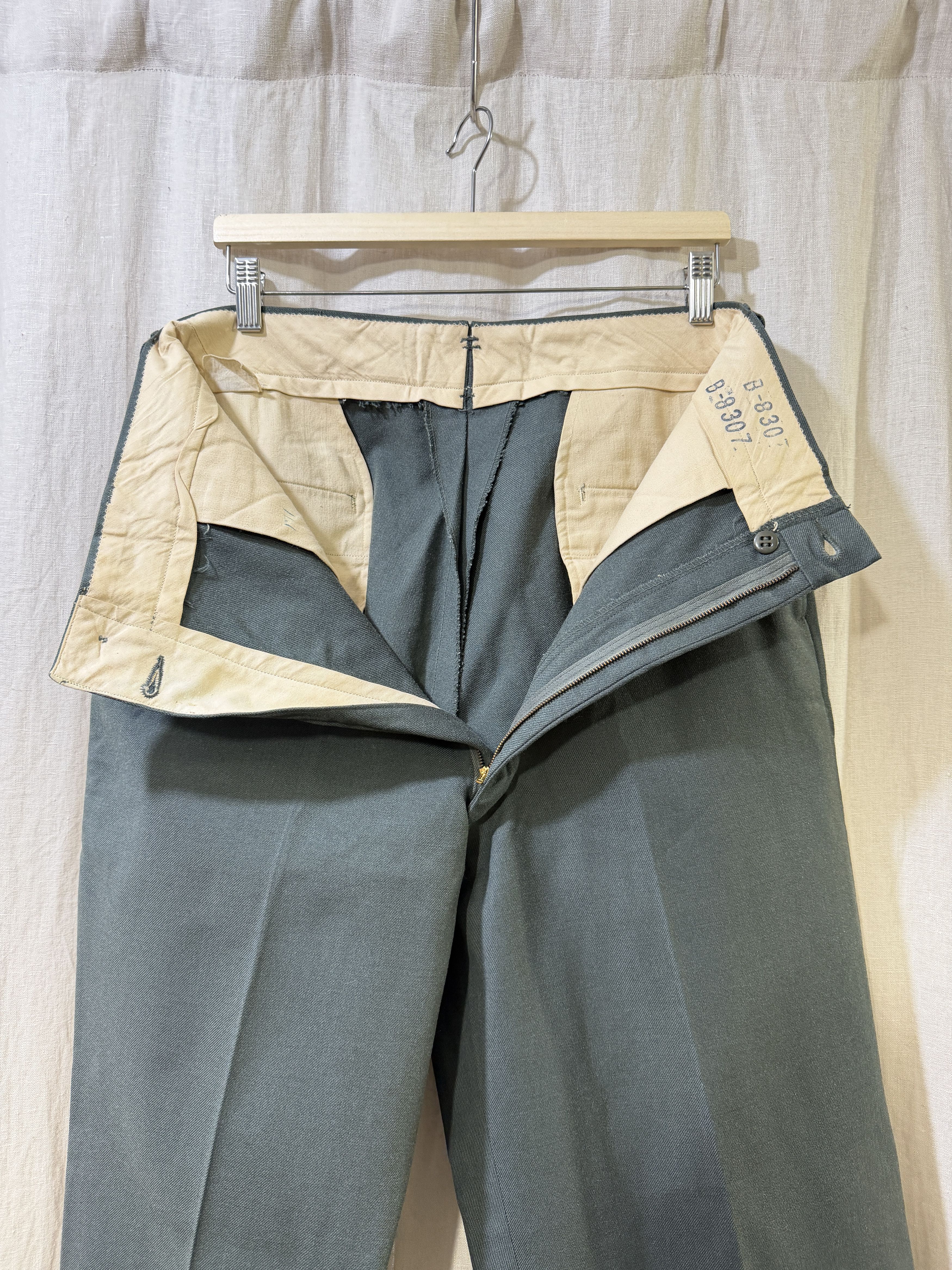 Vintage 1950s Military Wool Trousers Post-Korean War Size US 30 / EU 46 - 18 Thumbnail