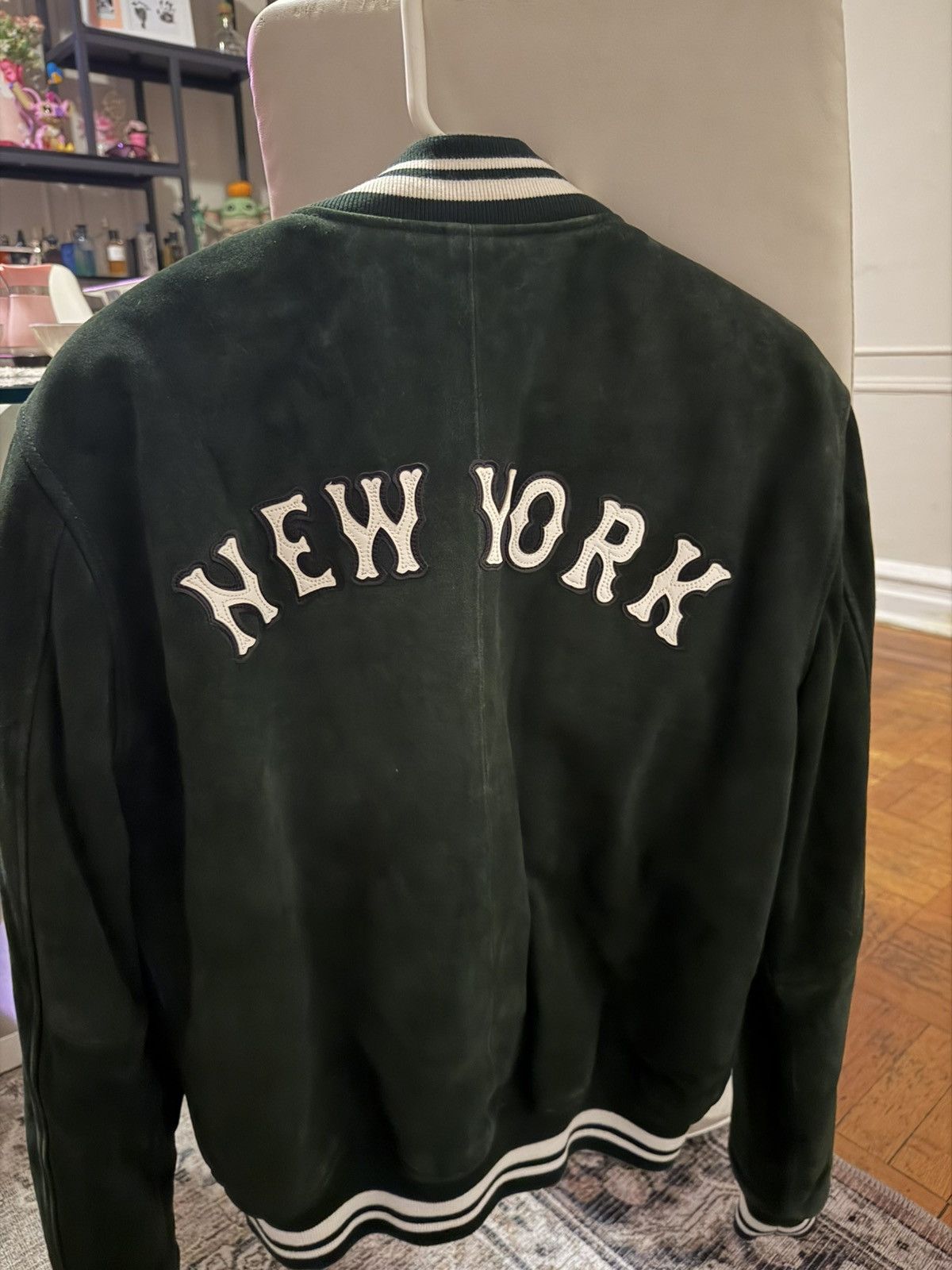 Kith × MLB Kith MLB for New York Mets Suede Bomber Jacket FW21 Size US XS / EU 42 / 0 - 2 Thumbnail