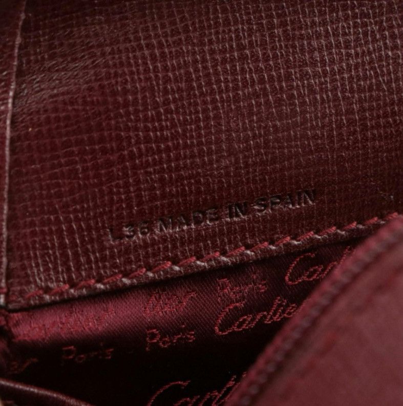 Cartier Cartier Bordeaux Leather Backpack – Gold-Tone Hardware Size ONE SIZE - 7 Thumbnail