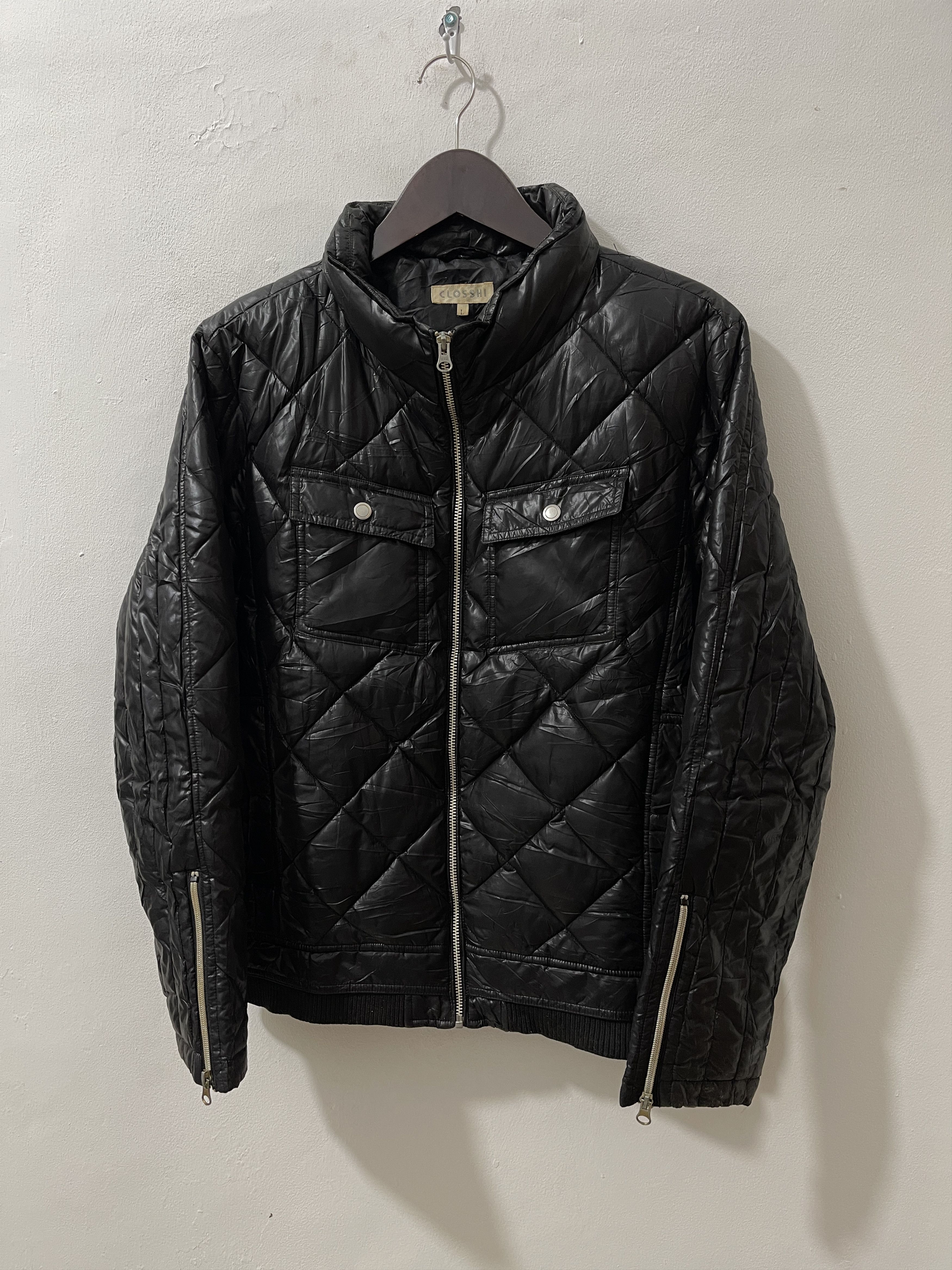 Japanese Brand 2000s Closshi Japan Archive Fur Puffer LGB Vkei Style Jacket Size US L / EU 52-54 / 3 - 2 Thumbnail