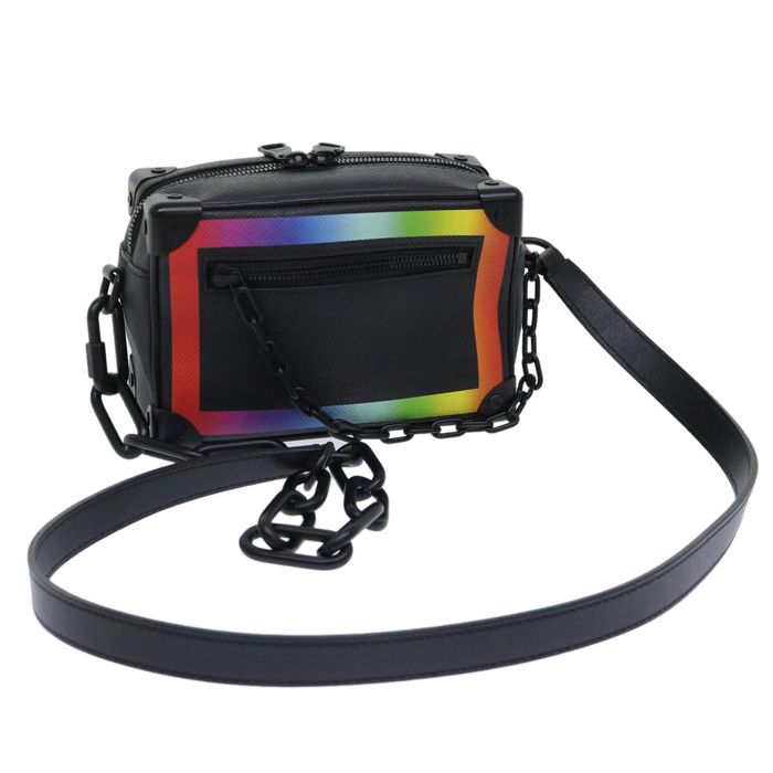 Authentic LOUIS VUITTON Taiga Rainbow-colored mini Soft trunk M30351  Shoulder