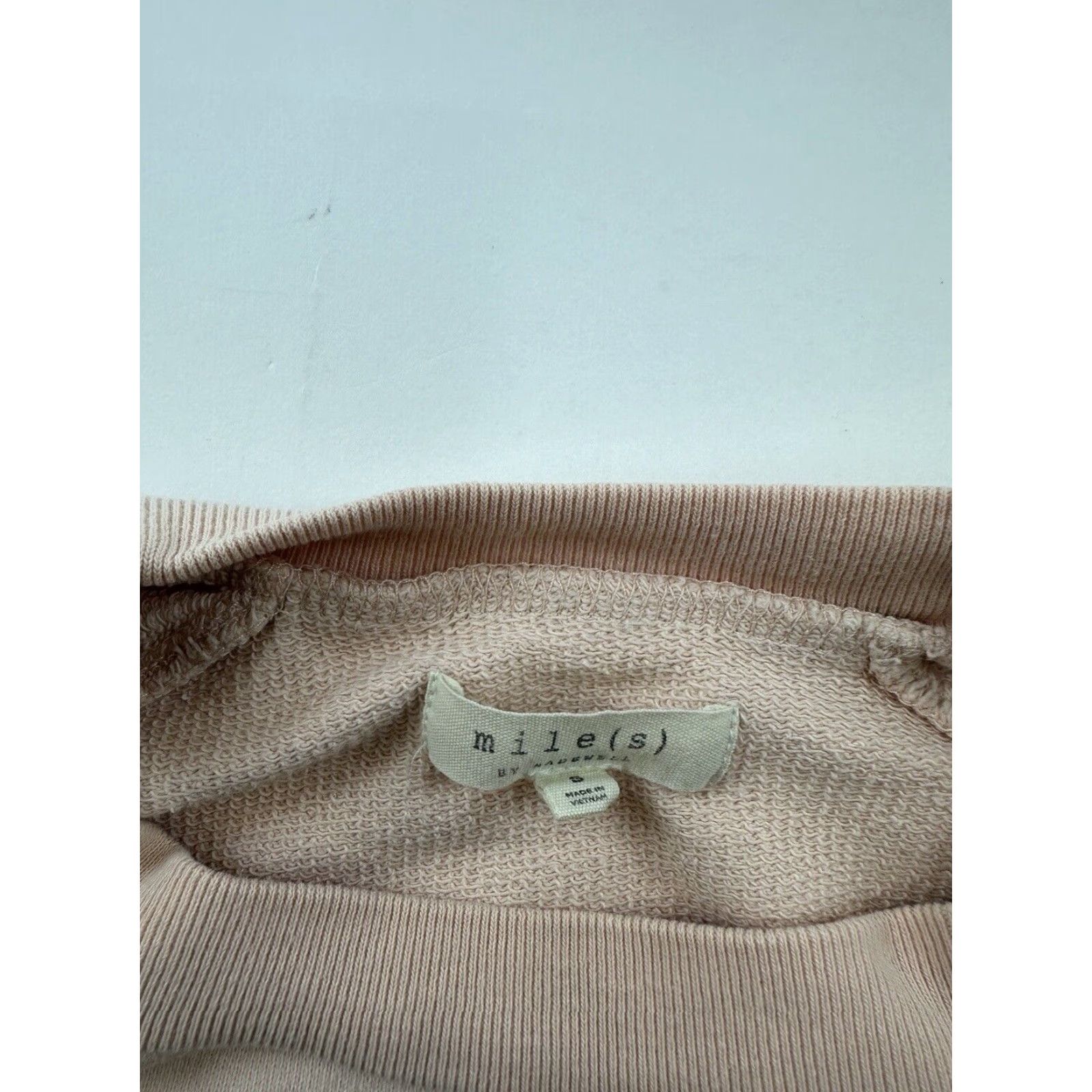 Madewell VINTAGE Miles by Madewell Sweatshirt Womens Small Pink Pullover Activewear Button Detail Size S / US 4 / IT 40 - 3 Thumbnail
