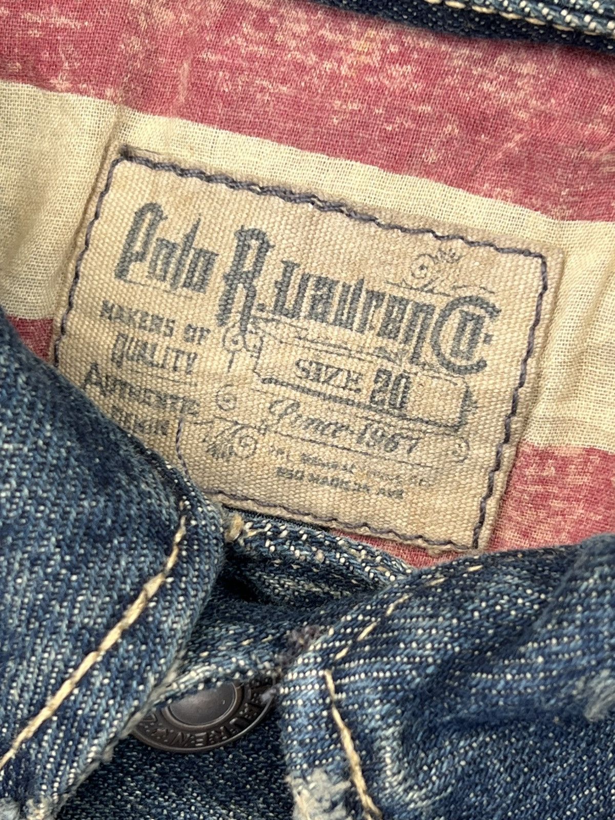 Polo Ralph Lauren Polo Ralph Lauren Distressed American 🇺🇸 Denim Trucker Jacket Size US M / EU 48-50 / 2 - 3 Thumbnail
