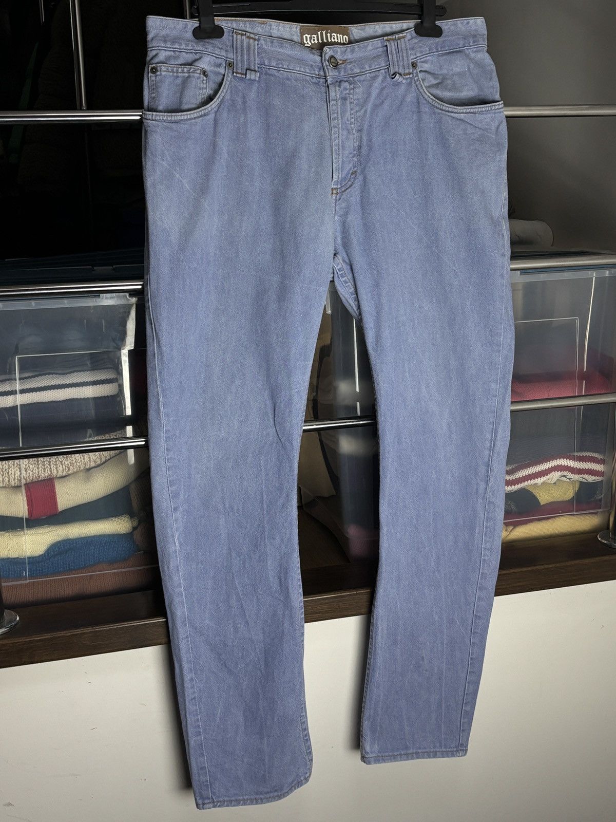 John Galliano John Galliano Vintage Denim Designer Pants Size US 38 / EU 54 - 2 Thumbnail