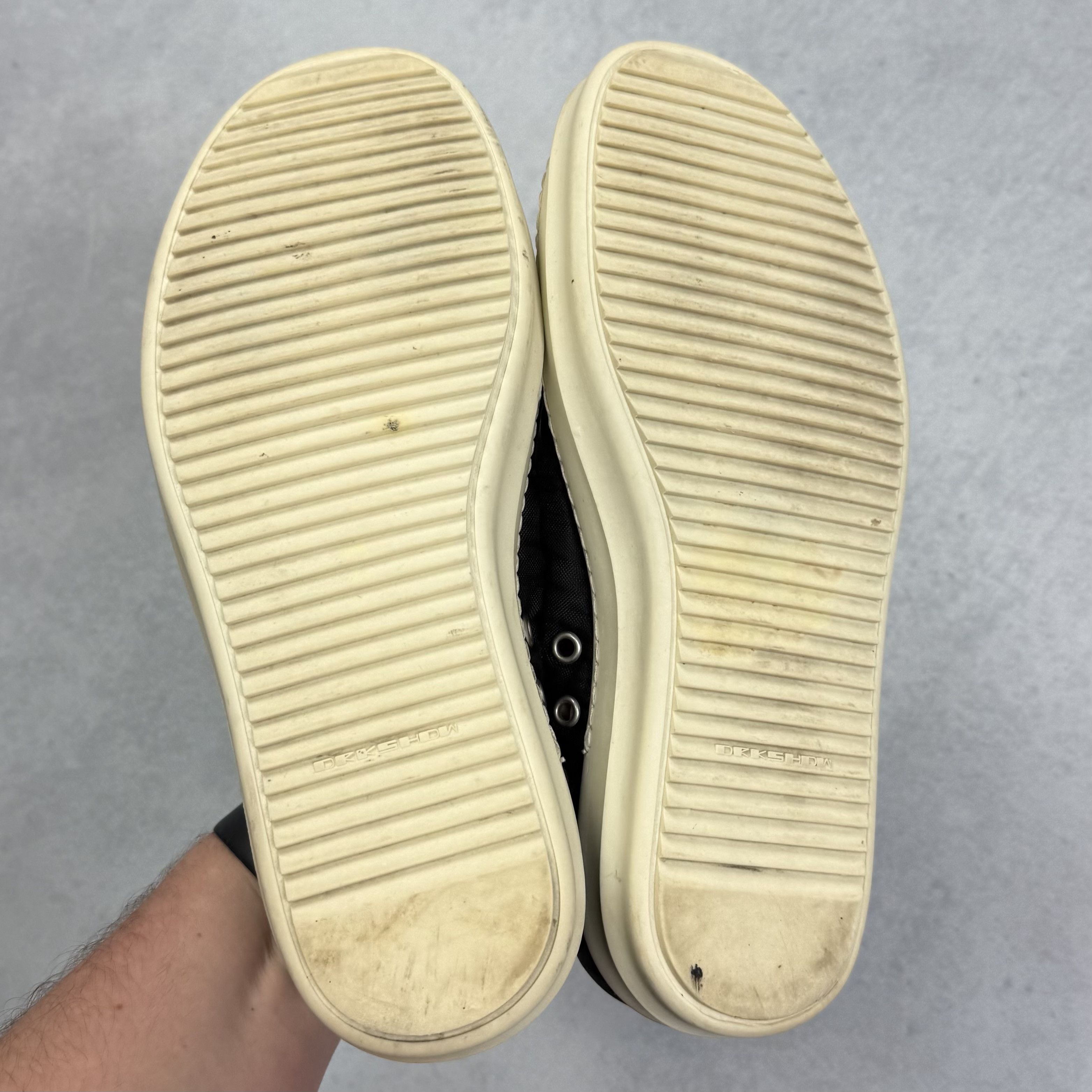 Rick Owens RICK OWENS DRKSHDW BLACK LOW TOP SNEAKERS SHOES US7 / EU40 Size US 7 / EU 40 - 12 Thumbnail