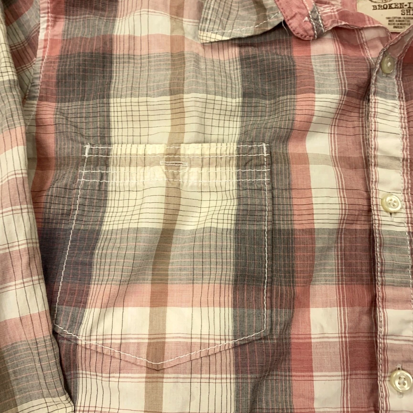 Vintage VINTAGE Article 365 Plaid Button-Up Shirt Mens XL Pink Long Sleeve Lightweight Classic Outdoor Size US XL / EU 56 / 4 - 7 Thumbnail