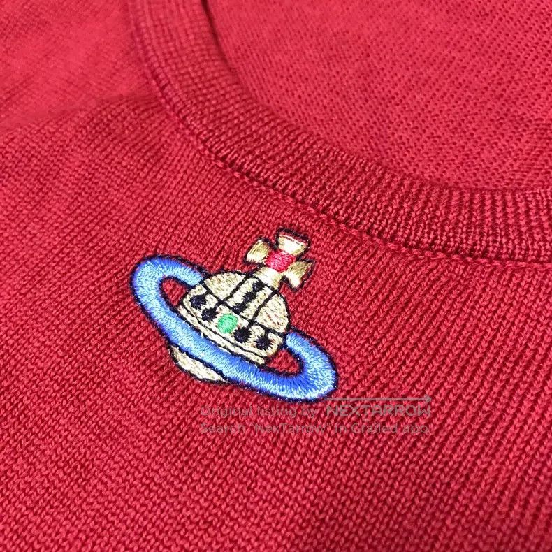 Vivienne Westwood Vivienne Westwood Large colorful planet embroidery red kni Size S / US 4 / IT 40 - 3 Thumbnail