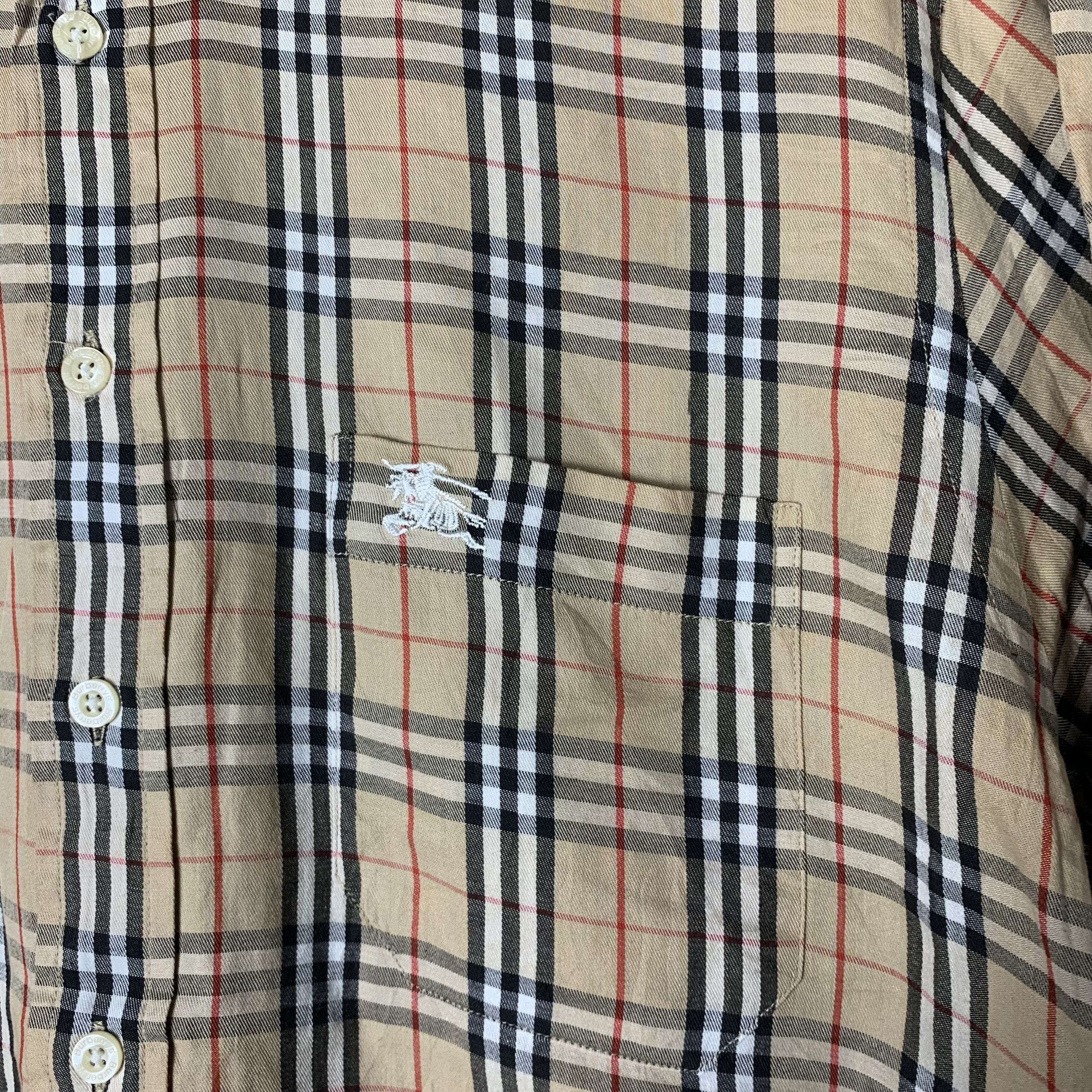 Burberry × Vintage Vintage Burberry Nova Check L/S Shirt Size US M / EU 48-50 / 2 - 3 Thumbnail