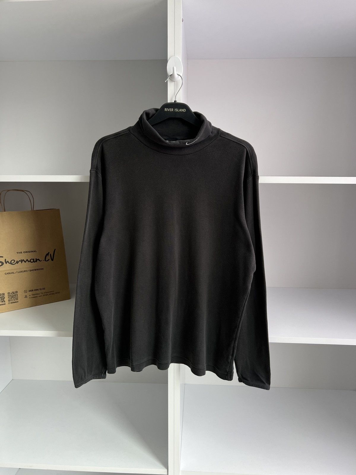Nike × Vintage Vintage Nike Golf Swoosh Men’s Turtleneck Long Sleeve Size US M / EU 48-50 / 2 - 1 Thumbnail