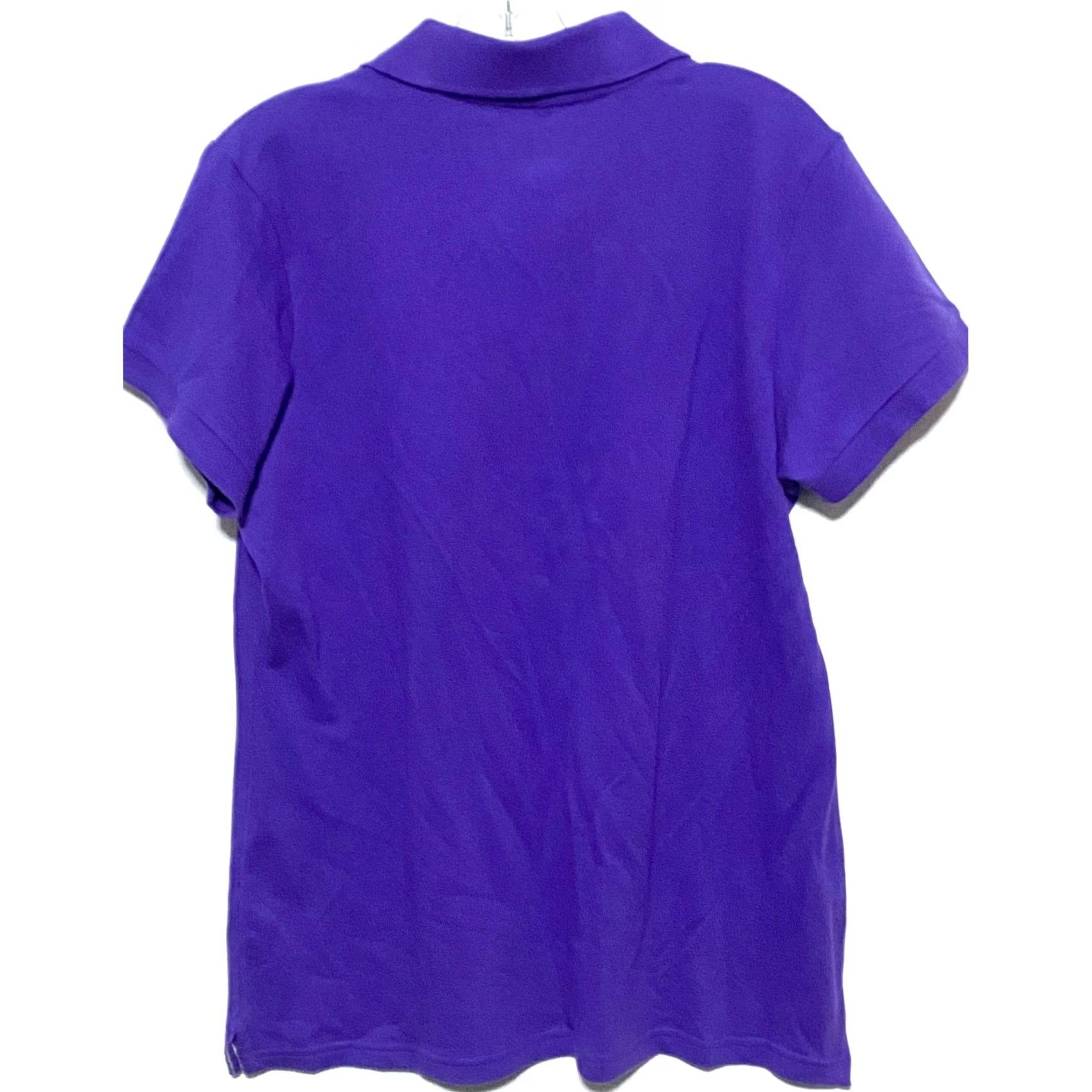 Vintage Arizona Jean Co Purple Polo Shirt Womens XXL Stretch Preppy Uniform Casual NWT Polo Short Sleeve Pullover Cotton Blend Spandex Size XXL / US 16-18 / IT 52-54 - 3 Thumbnail
