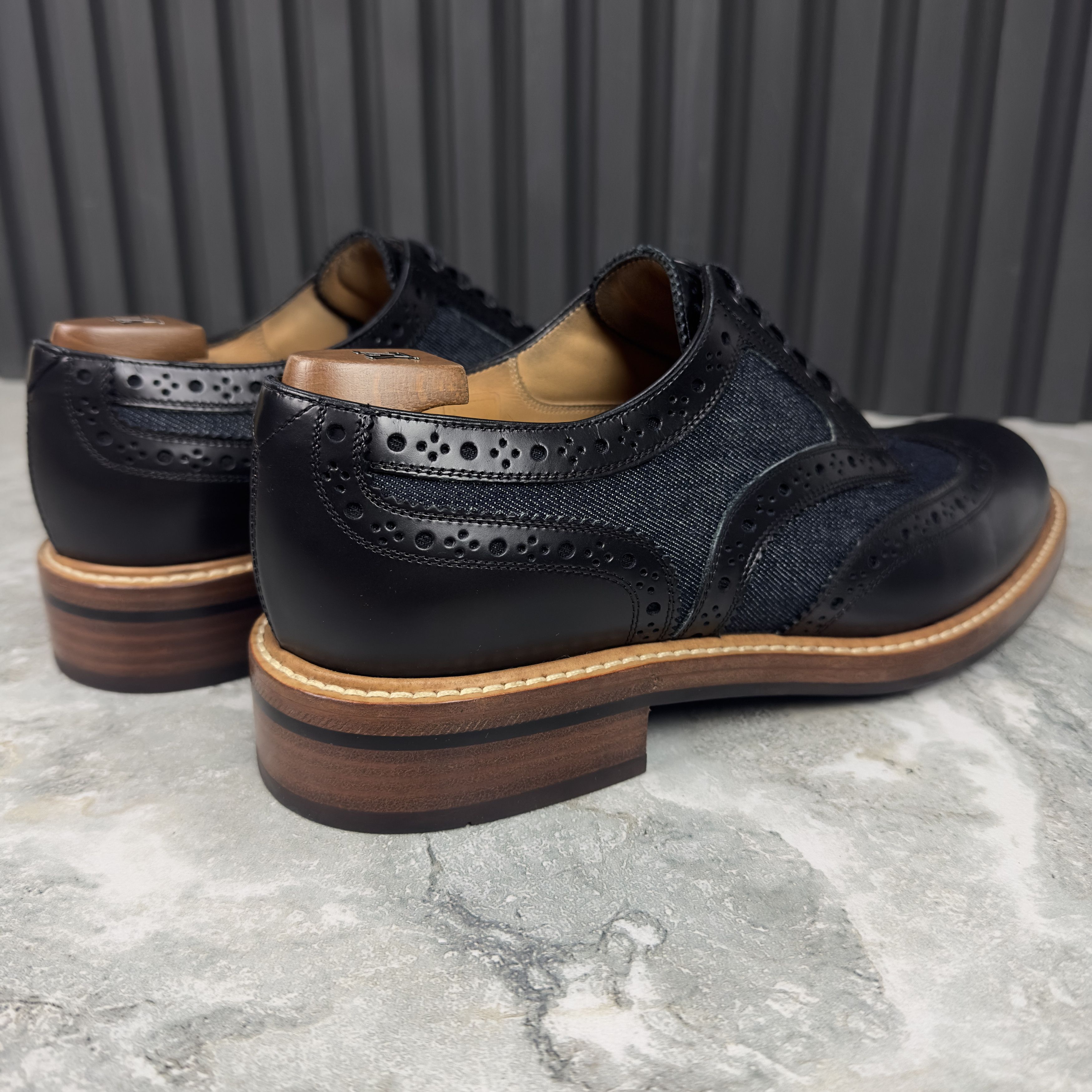 Louis Vuitton Louis Vuitton Voltaire Wingtip Derby Denim Leather Size US 9 / EU 42 - 18 Thumbnail