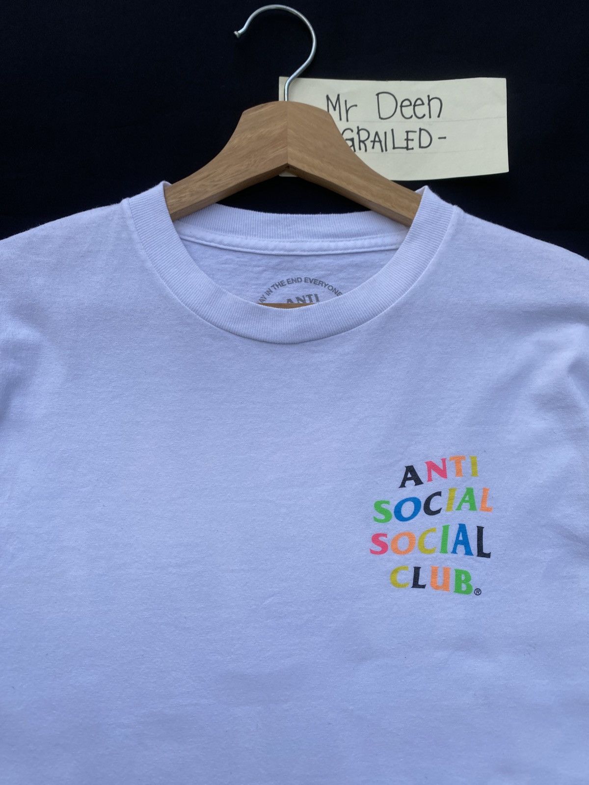 Anti Social Social Club Rare Anti Social Social Club Multicolor Spellout Tshirt Size US M / EU 48-50 / 2 - 13 Thumbnail