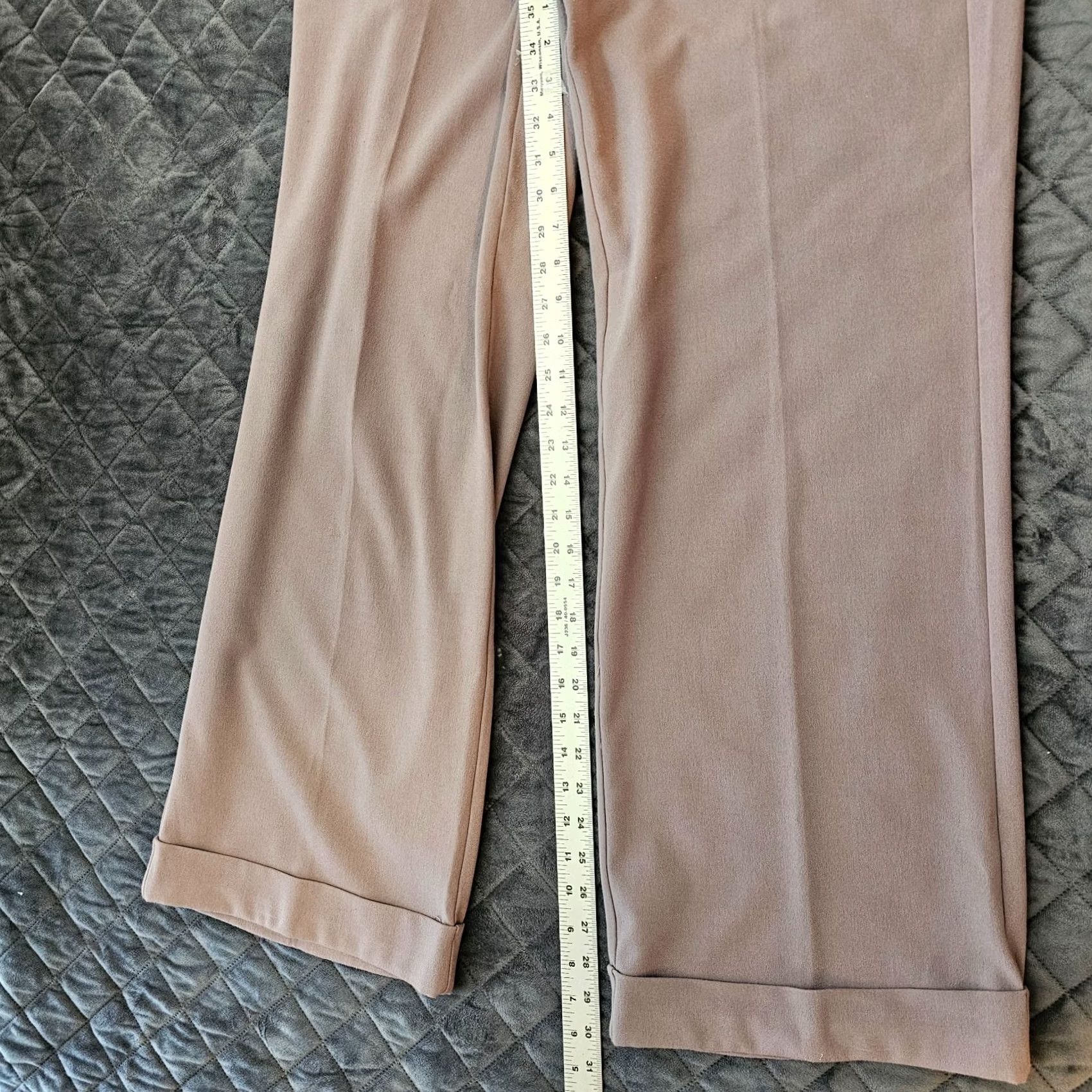 Vintage JLO Ladies Pants Straight Ankle Light Purple Size 10 Short Hemmed Size 32" / US 10 / IT 46 - 7 Thumbnail